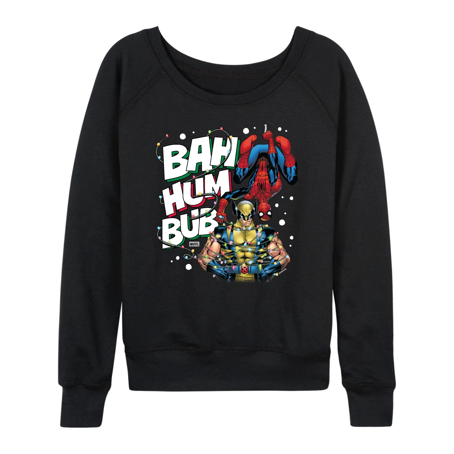 Marvel - Bah Hum Bub - Women's French Terry Long Sleeve Pullover