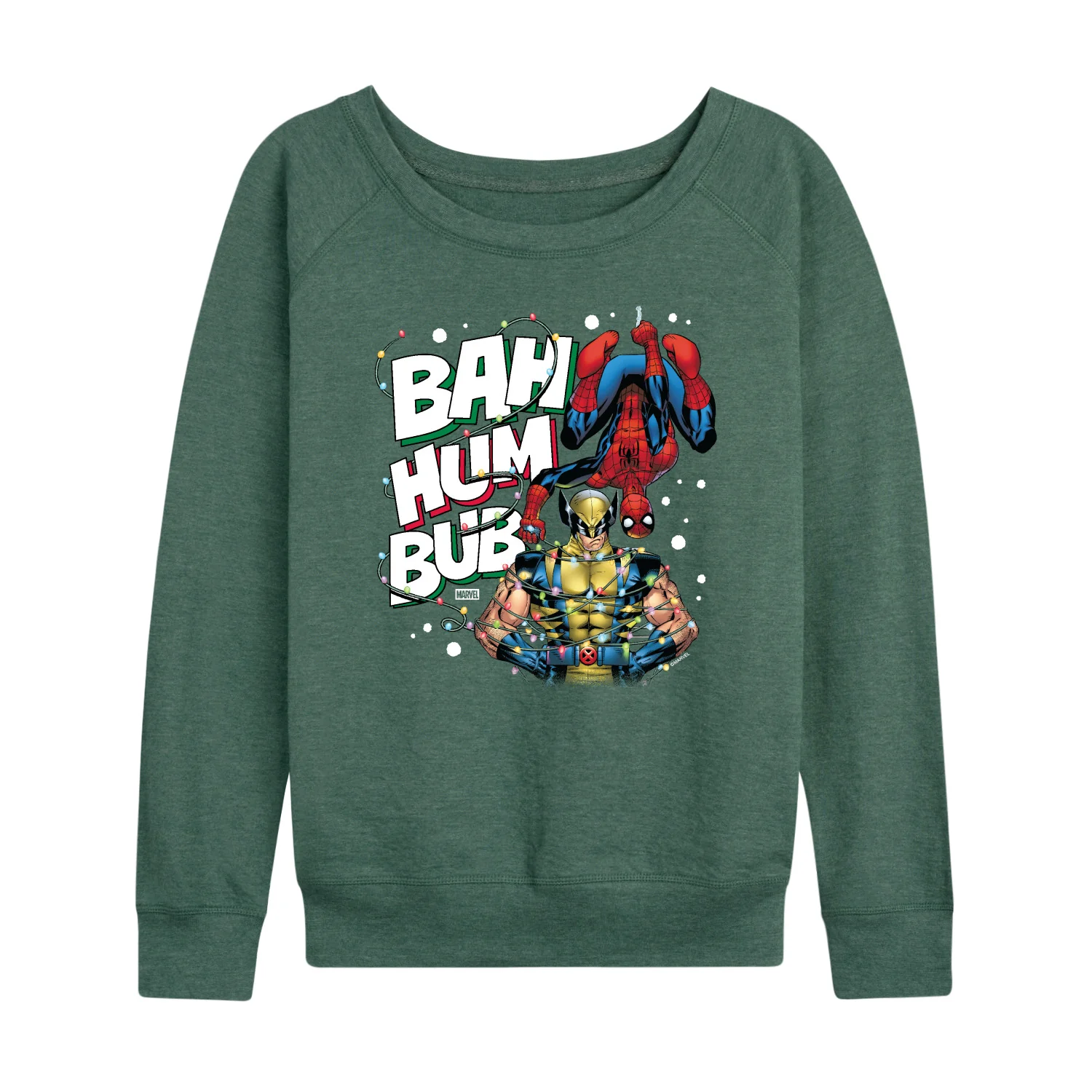 Marvel - Bah Hum Bub - Women's French Terry Long Sleeve Pullover - Image 4