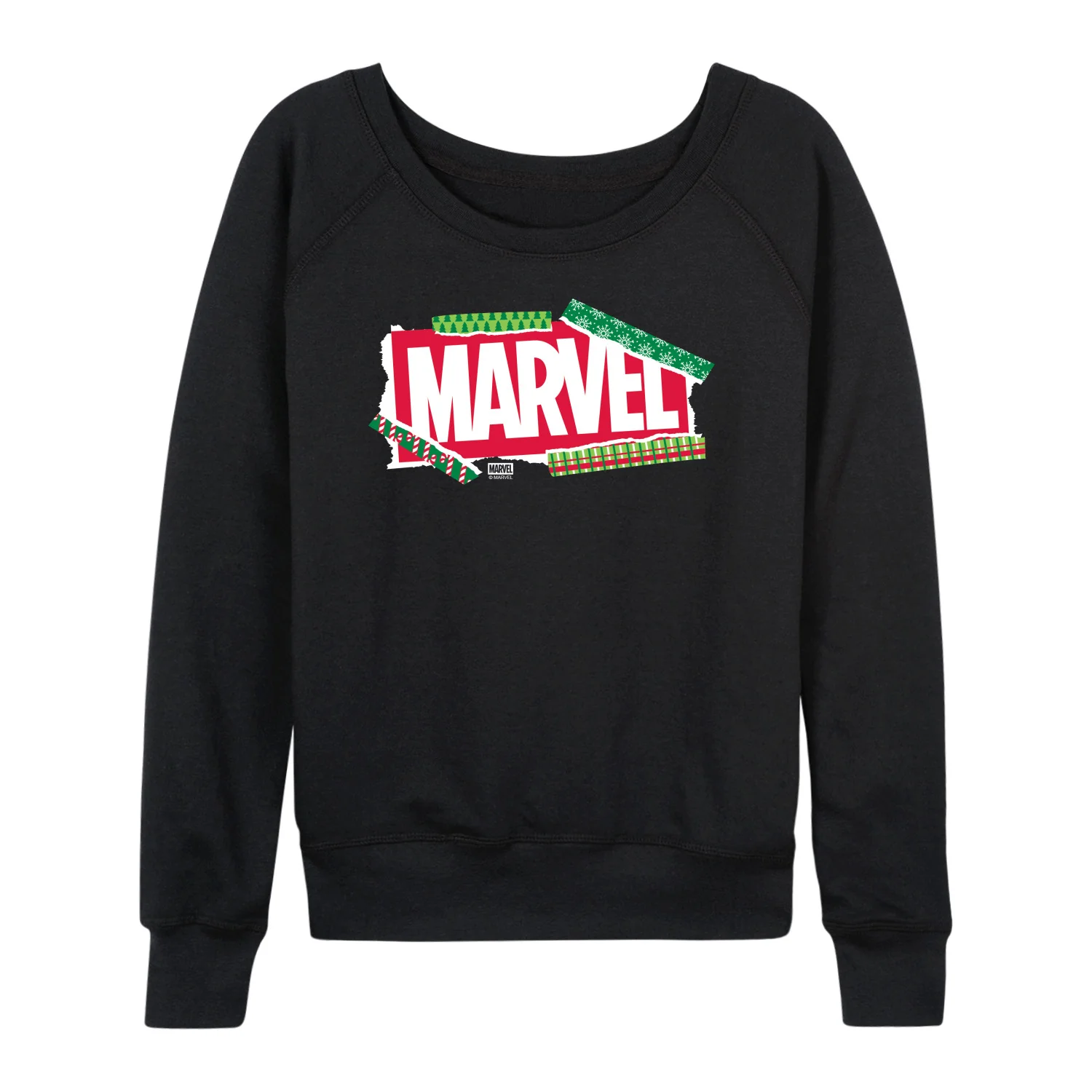 Marvel - Logo Paper - Women's French Terry Long Sleeve Pullover
