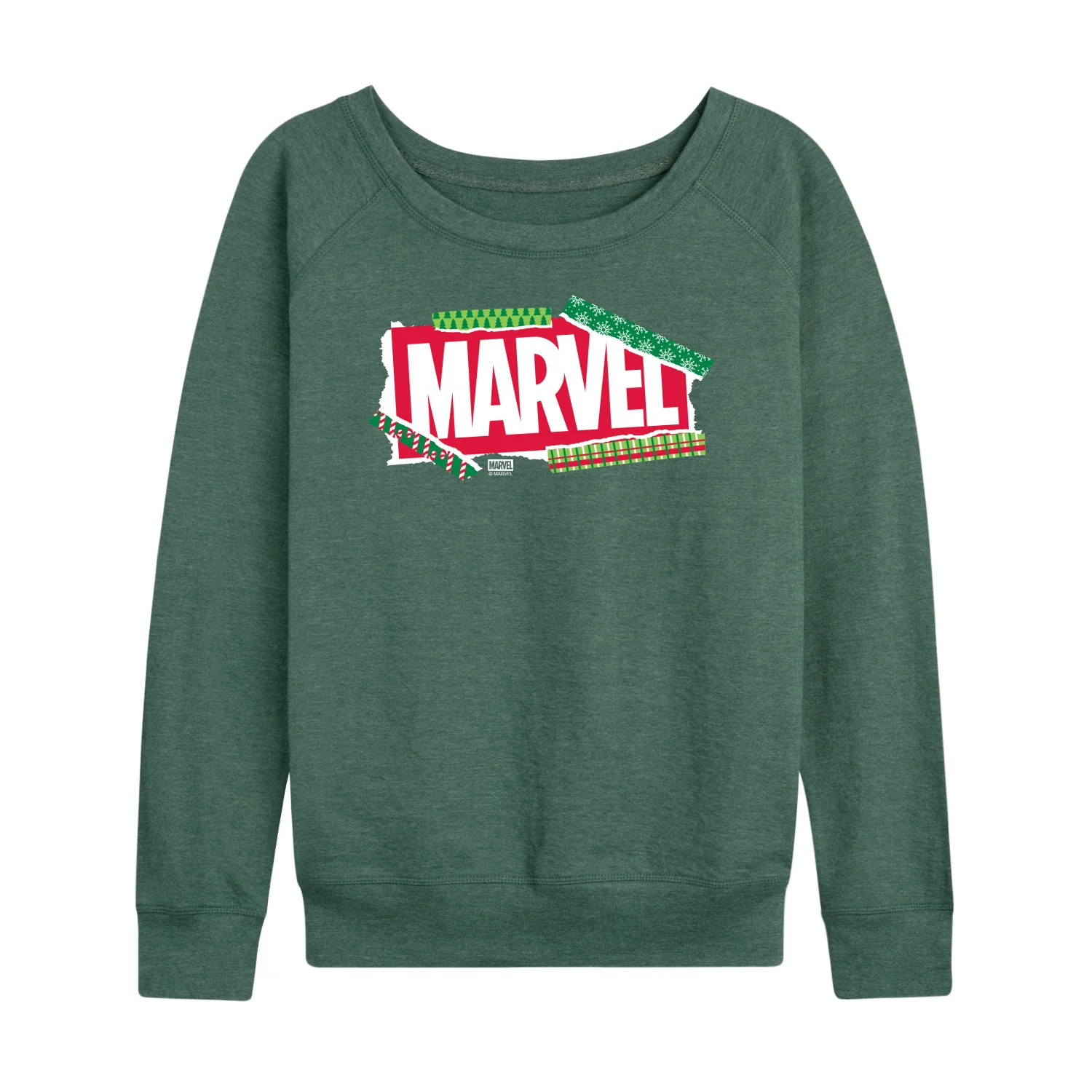 Marvel - Logo Paper - Women's French Terry Long Sleeve Pullover - Image 4