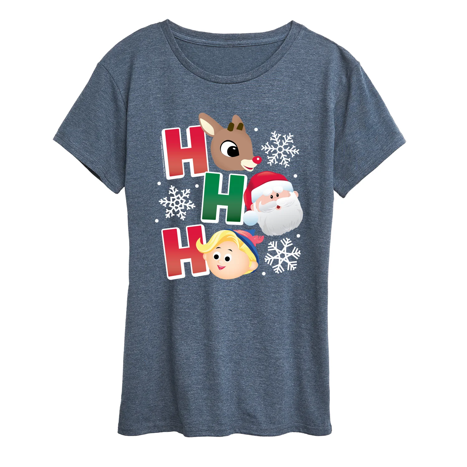 Rudolph - Rudolph Ho Ho Ho - Women's Short Sleeve Graphic T-Shirt - Image 2