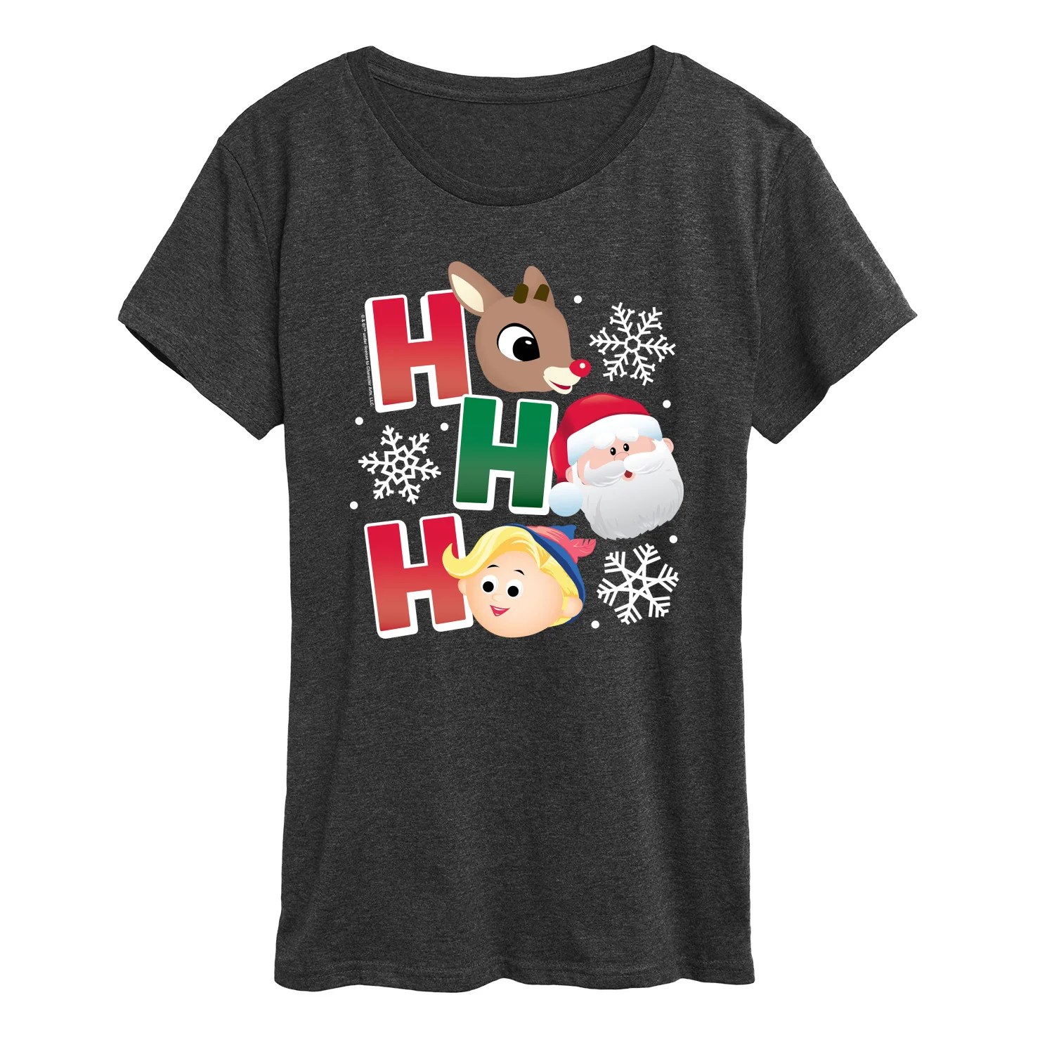 Rudolph - Rudolph Ho Ho Ho - Women's Short Sleeve Graphic T-Shirt - Image 3