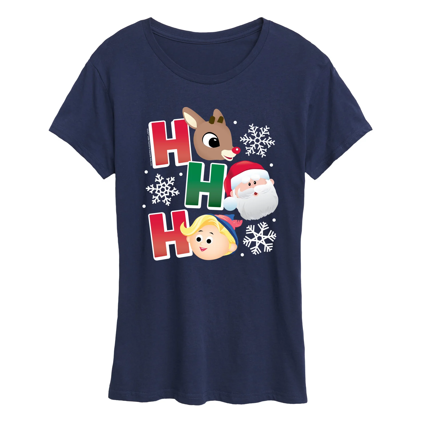 Rudolph - Rudolph Ho Ho Ho - Women's Short Sleeve Graphic T-Shirt - Image 6