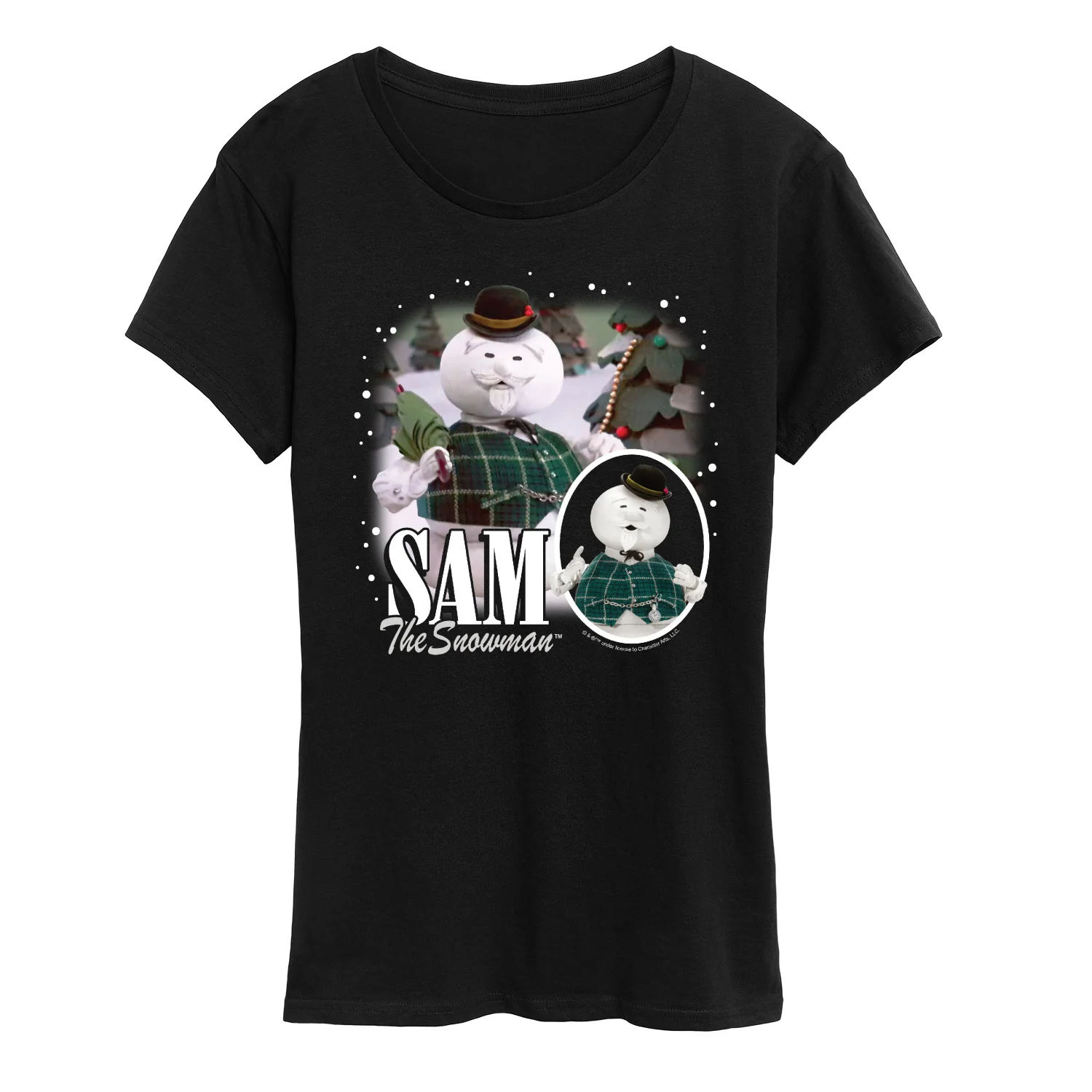 Rudolph - Sam The Snowman Bootleg - Women's Short Sleeve Graphic T-Shirt