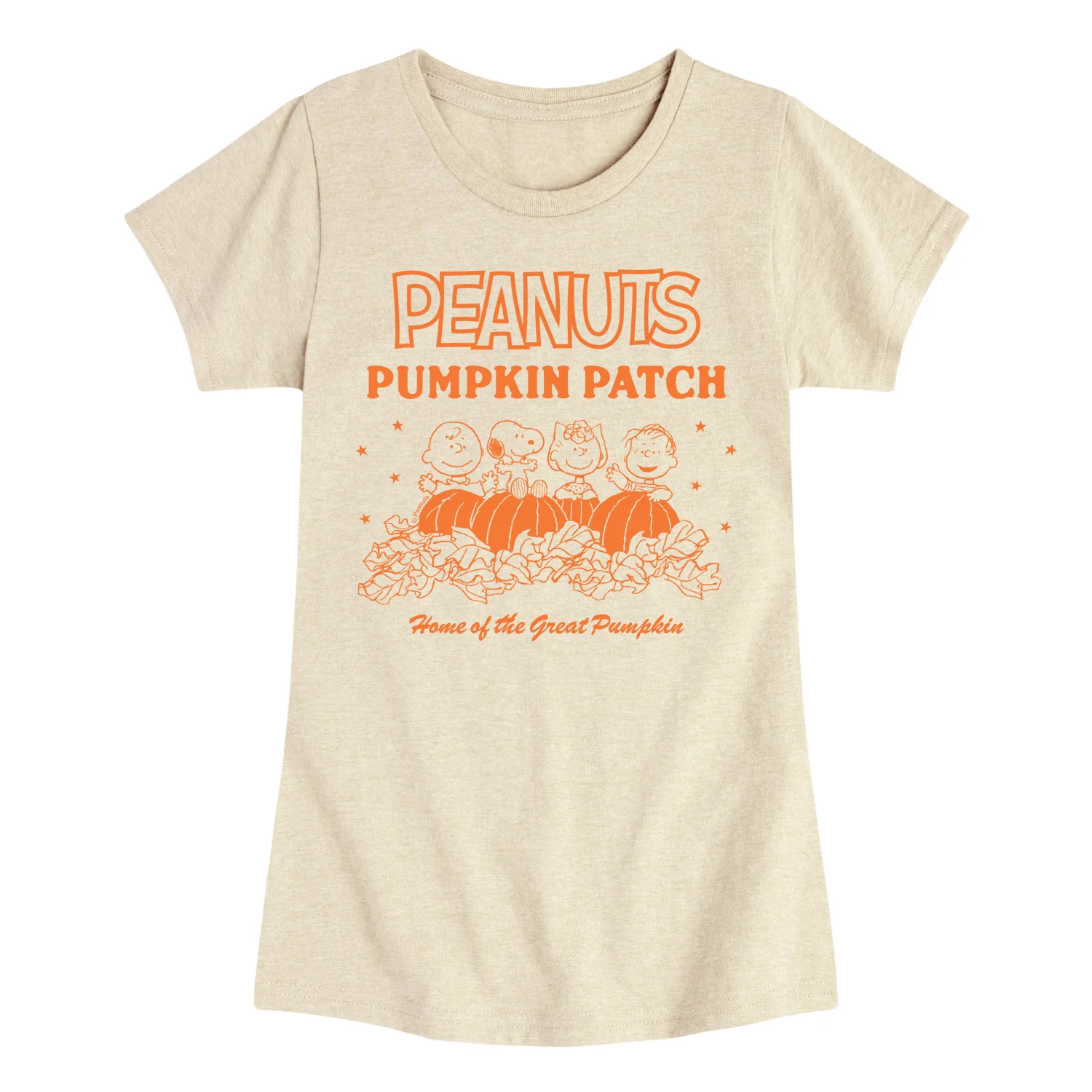 Peanuts - Pumpkin Patch - Youth Girls Fitted Short Sleeve T-Shirt