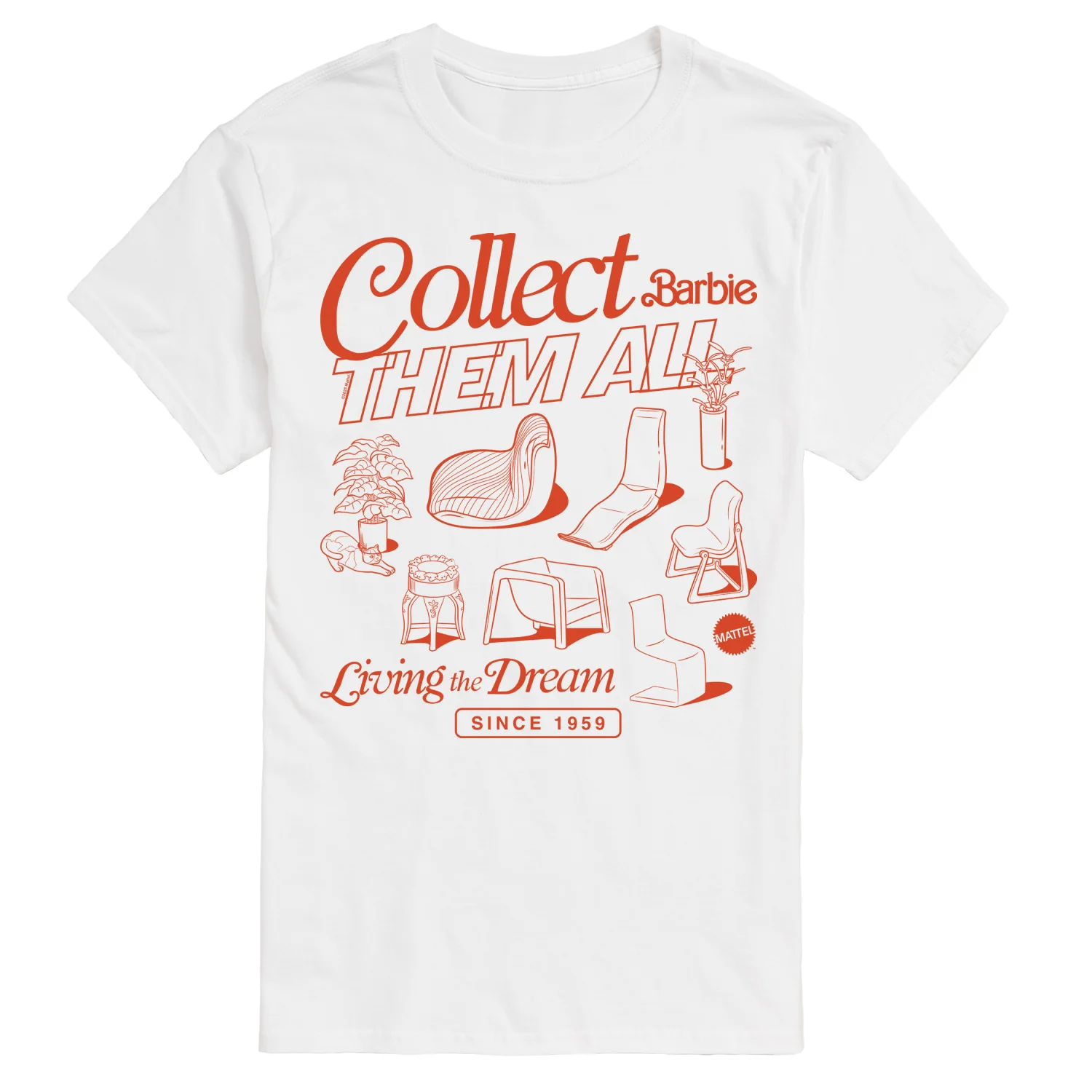 Barbie - Doll Furniture - Men's Short Sleeve Graphic T-Shirt