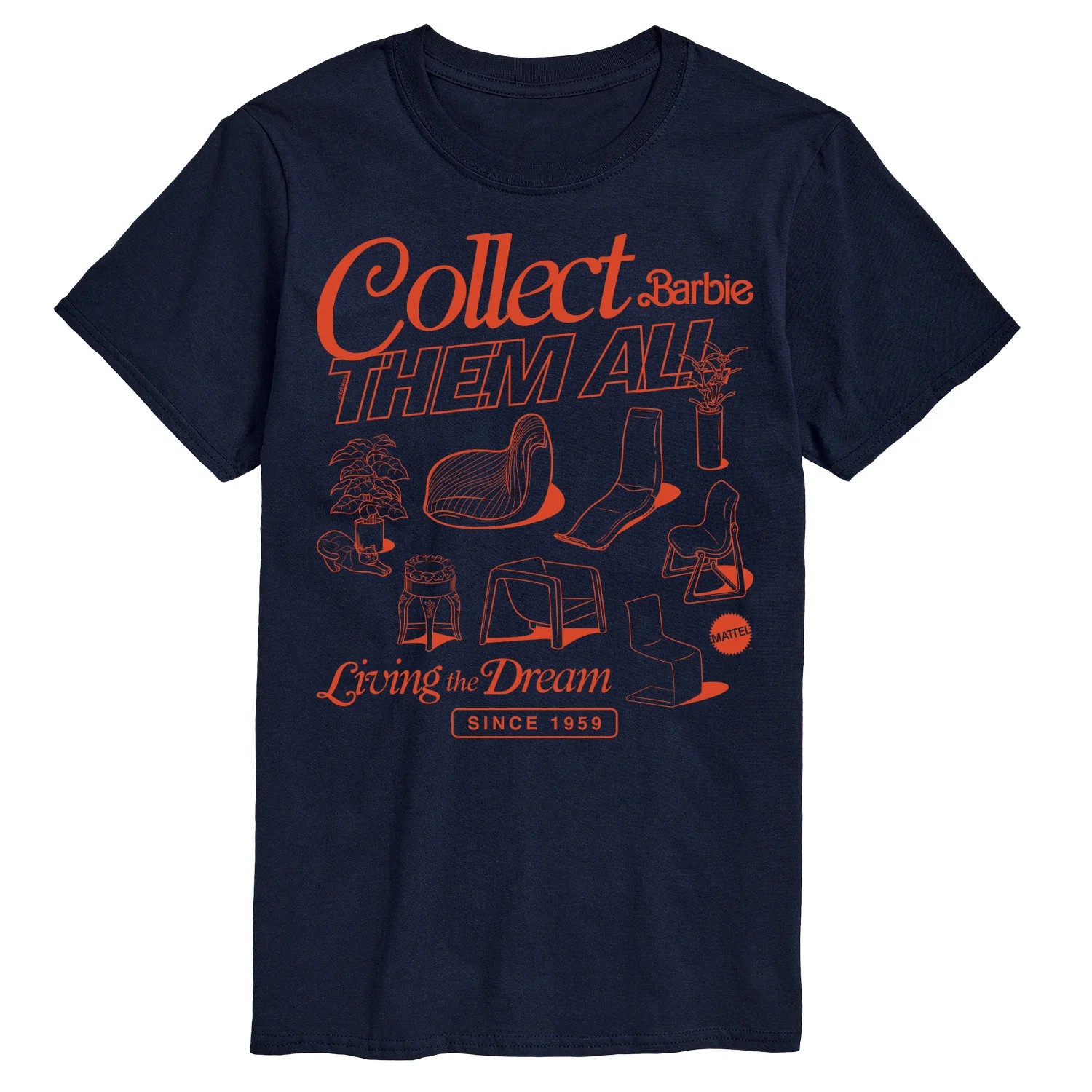 Barbie - Doll Furniture - Men's Short Sleeve Graphic T-Shirt - Image 4