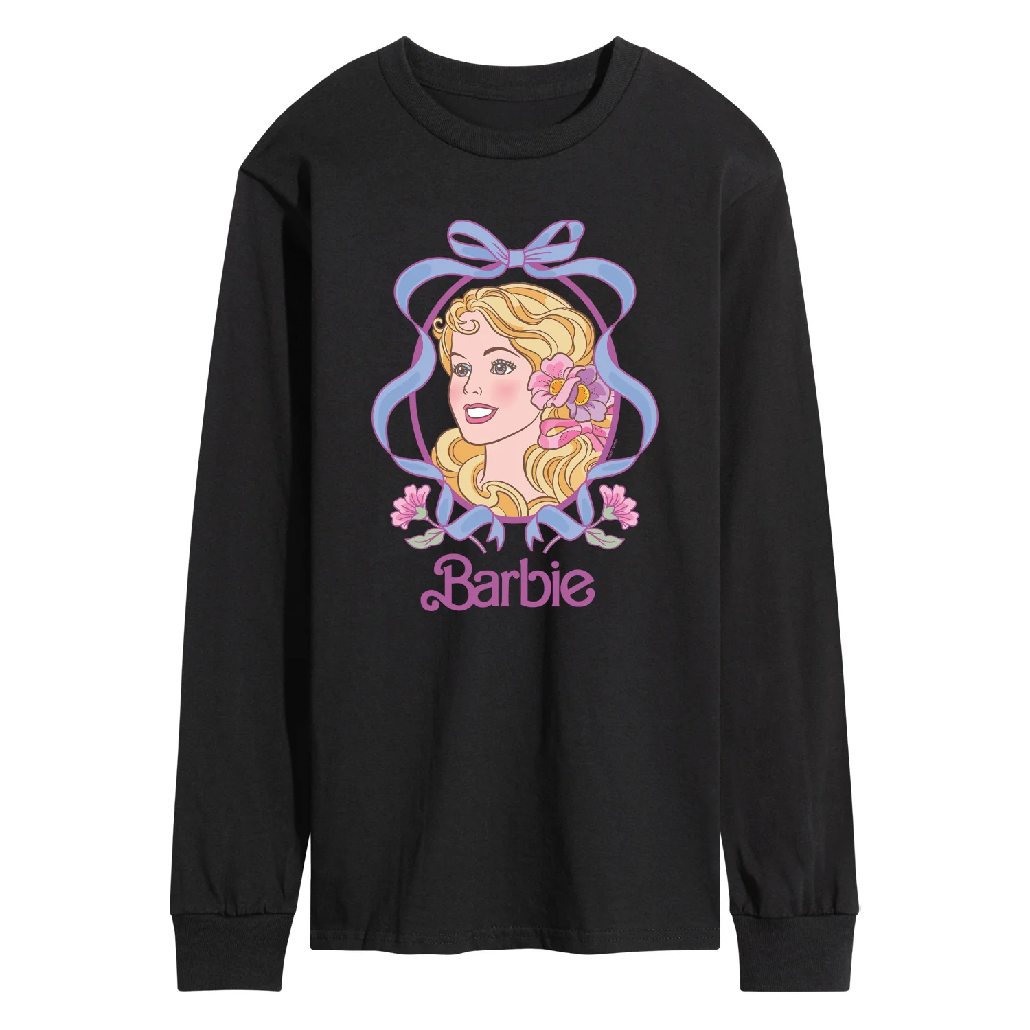 Barbie - Coquette Floral Bow - Men's Long Sleeve Graphic T-Shirt - Image 2