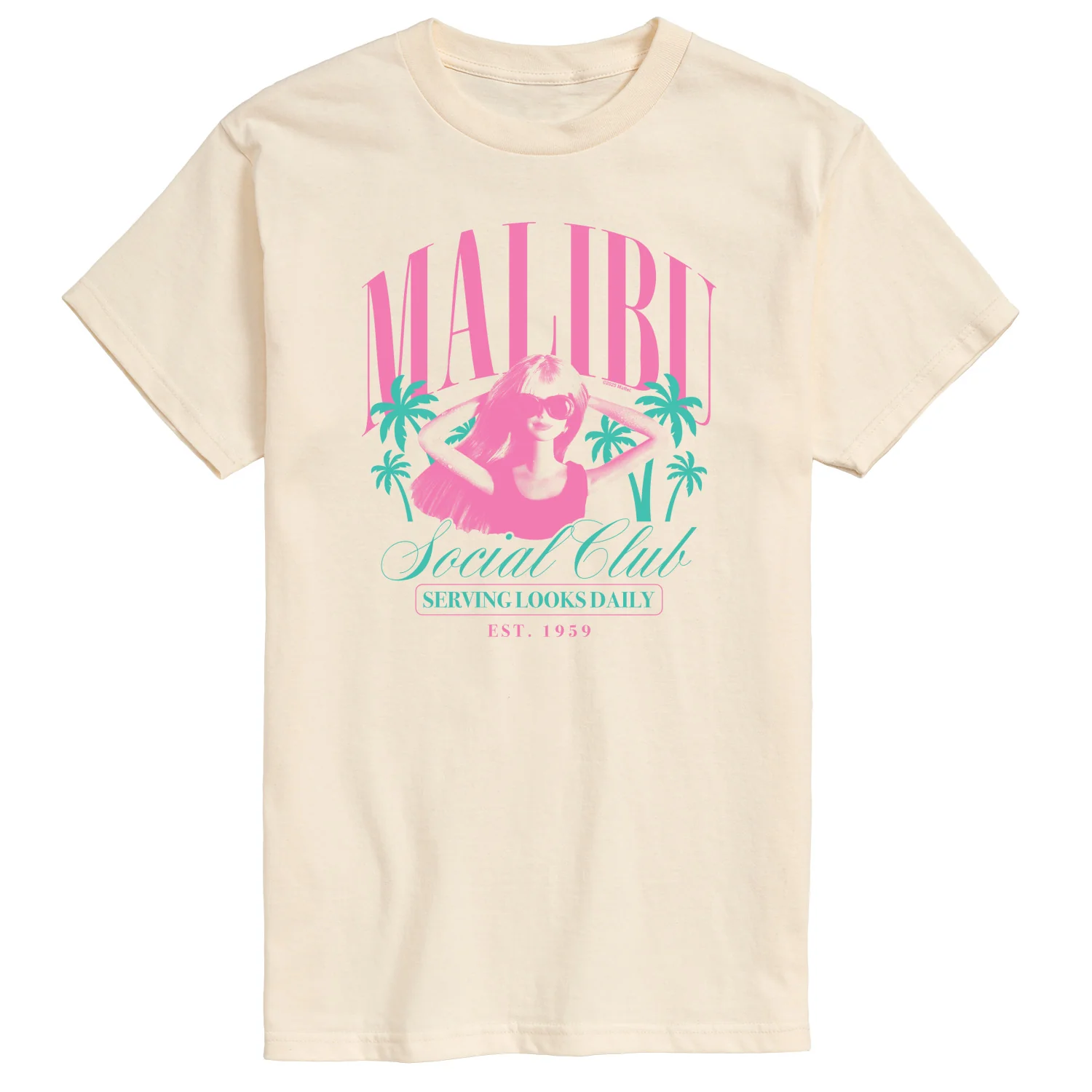 Barbie - Malibu Social Club - Men's Short Sleeve Graphic T-Shirt - Image 2