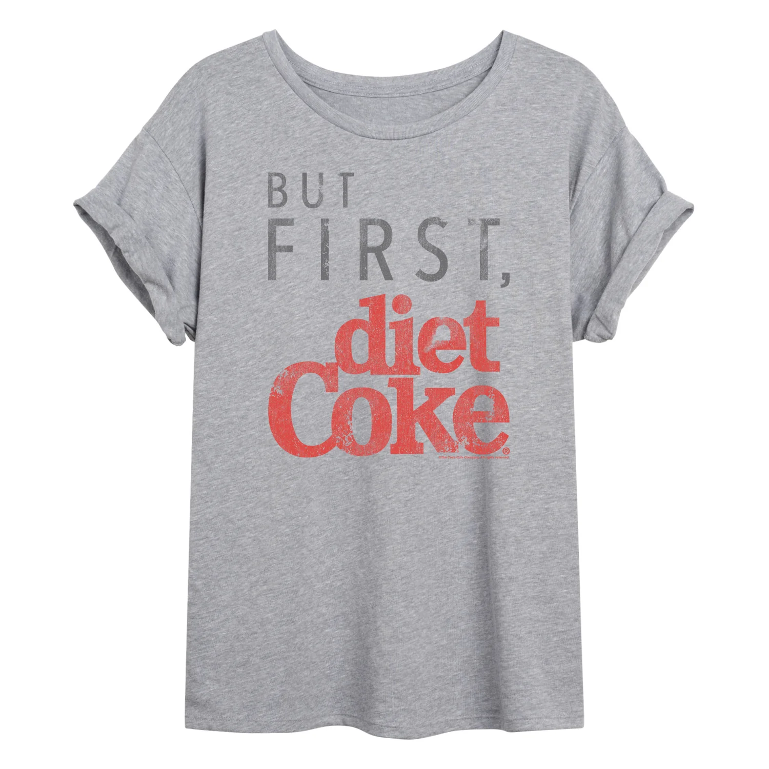 Coca-Cola - But First Diet Coke - Women's Oversized Graphic T-Shirt - Image 2