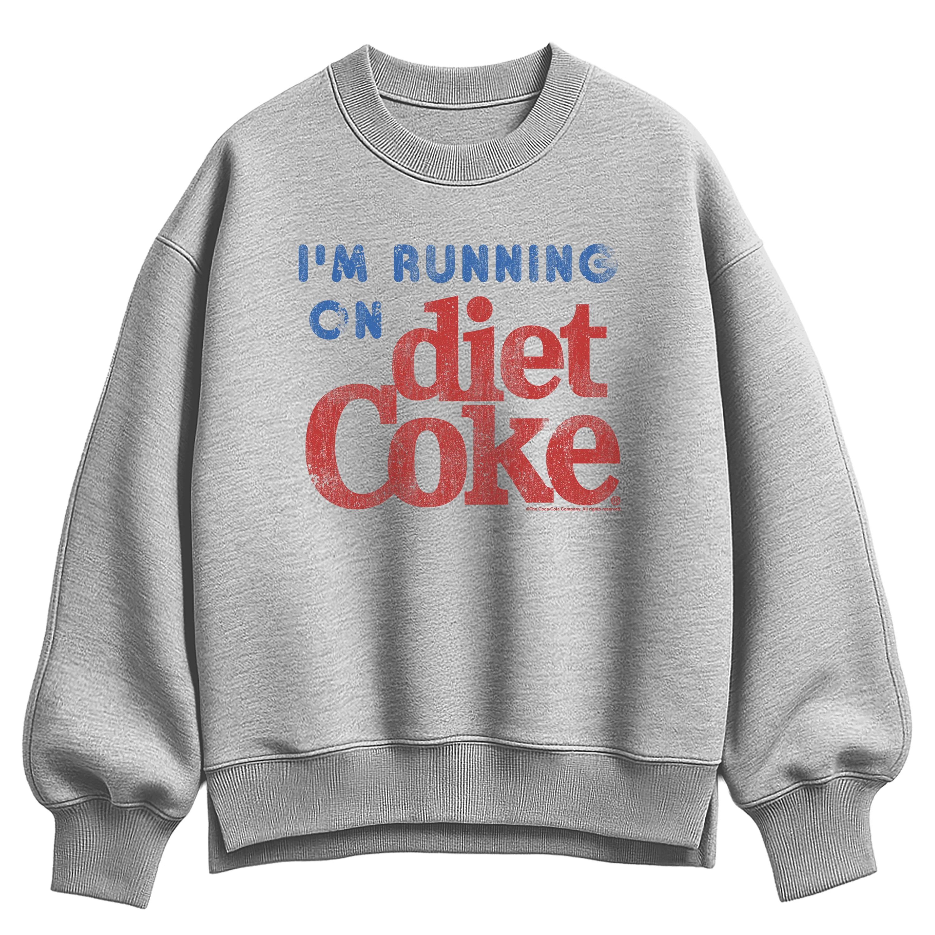 Diet Coke - I'm Running on Diet Coke - Women's Oversized Fleece Crew Sweatshirt - Image 2