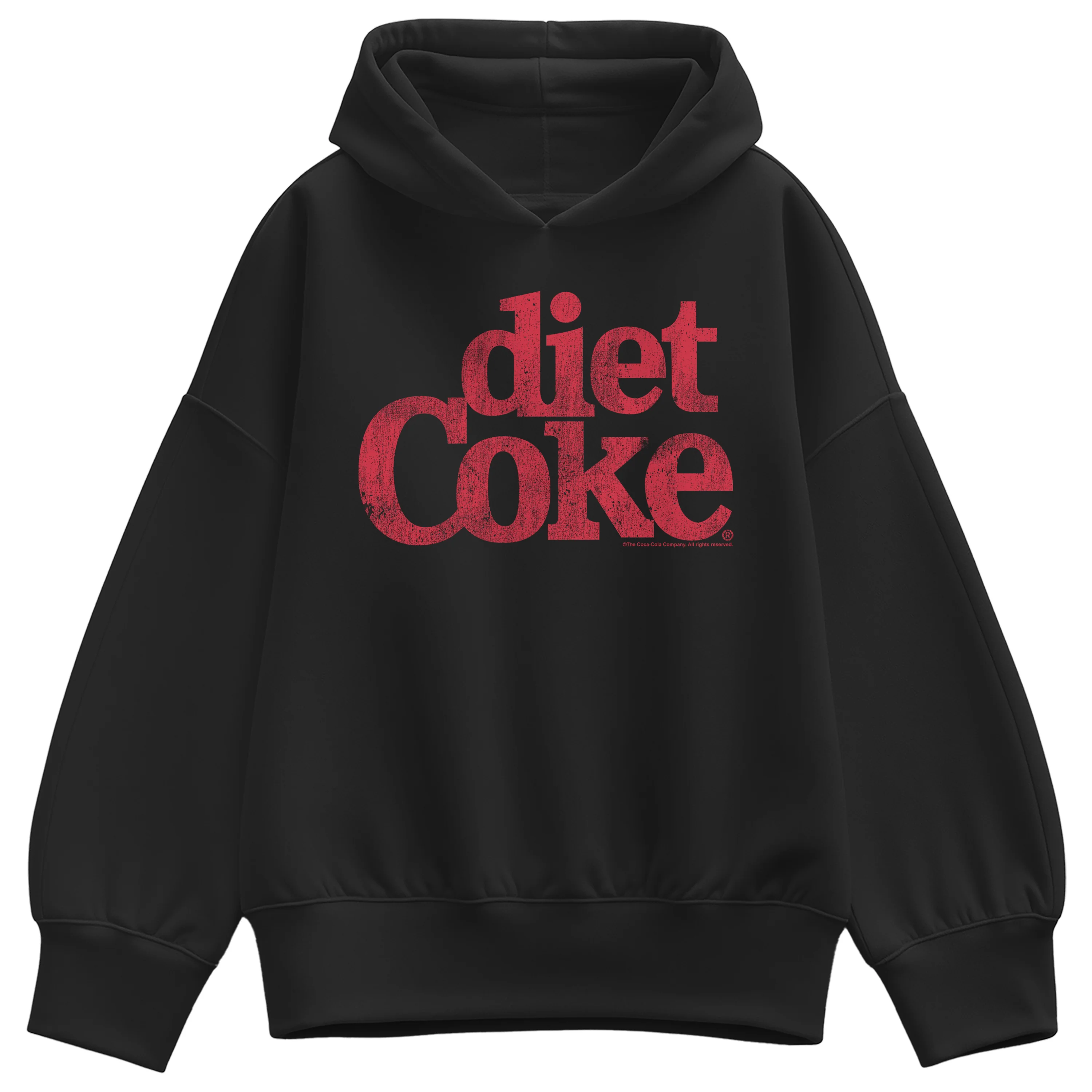 Coca-Cola - Diet Coke Logo - Ladies Oversized Fleece Hoodie Sweatshirt - Image 2