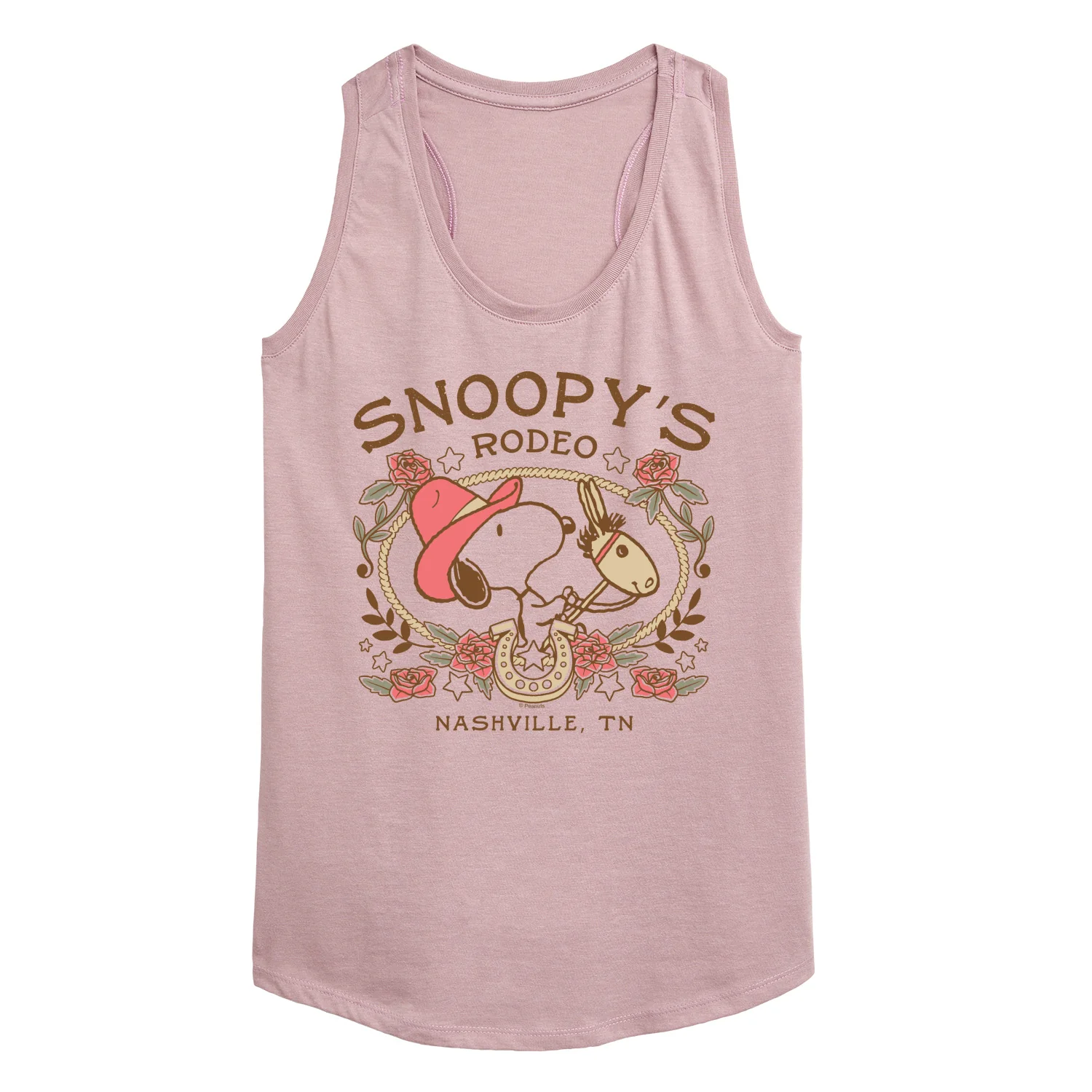 Peanuts - Snoopy Western - Women's Racerback Graphic Tank