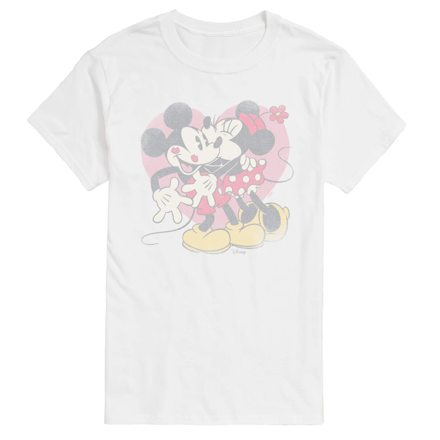 Disney - Mickey & Minnie Kisses - Men's Short Sleeve Graphic T-Shirt - Image 3