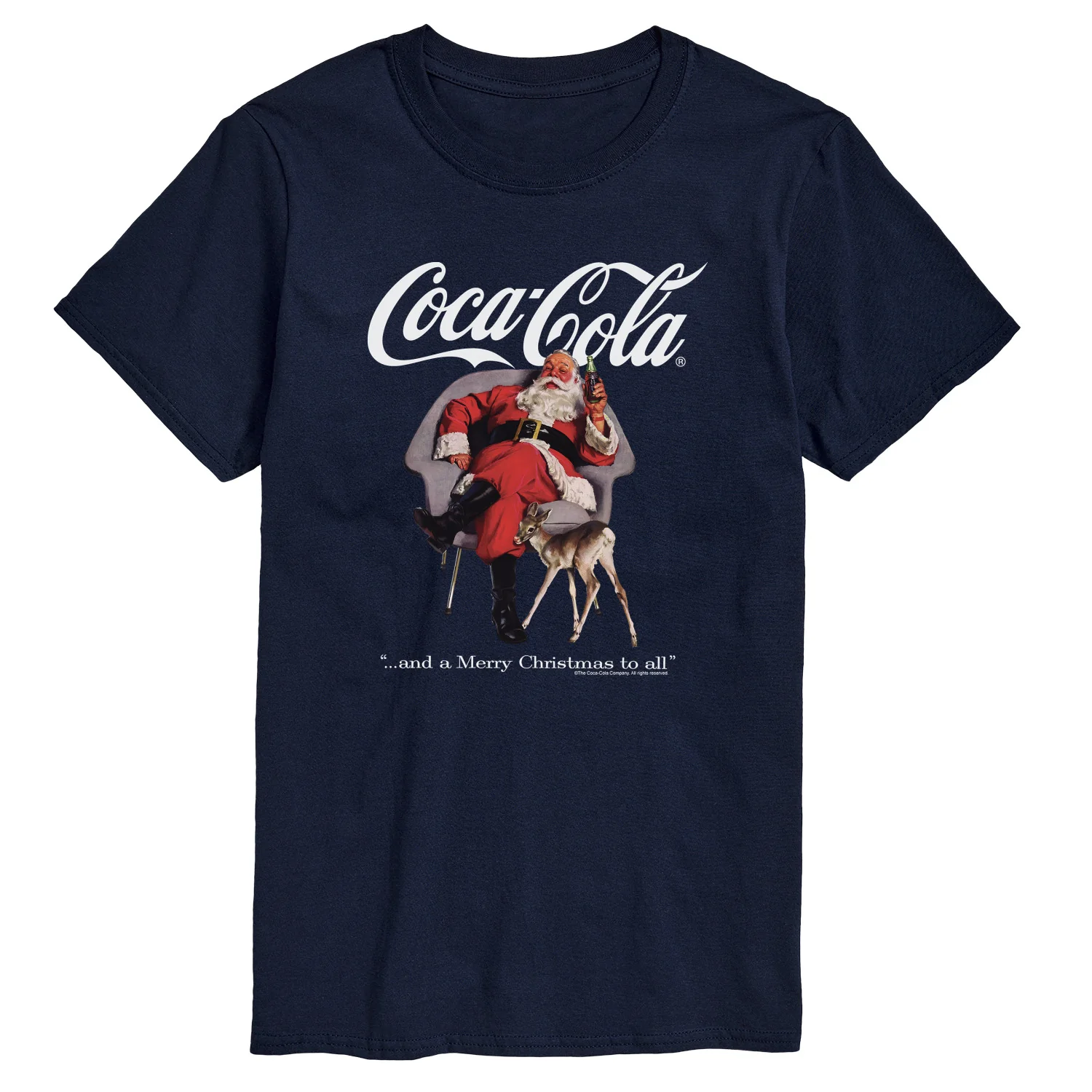 Coca-Cola - Sitting Santa - Men's Short Sleeve Graphic T-shirt - Image 5