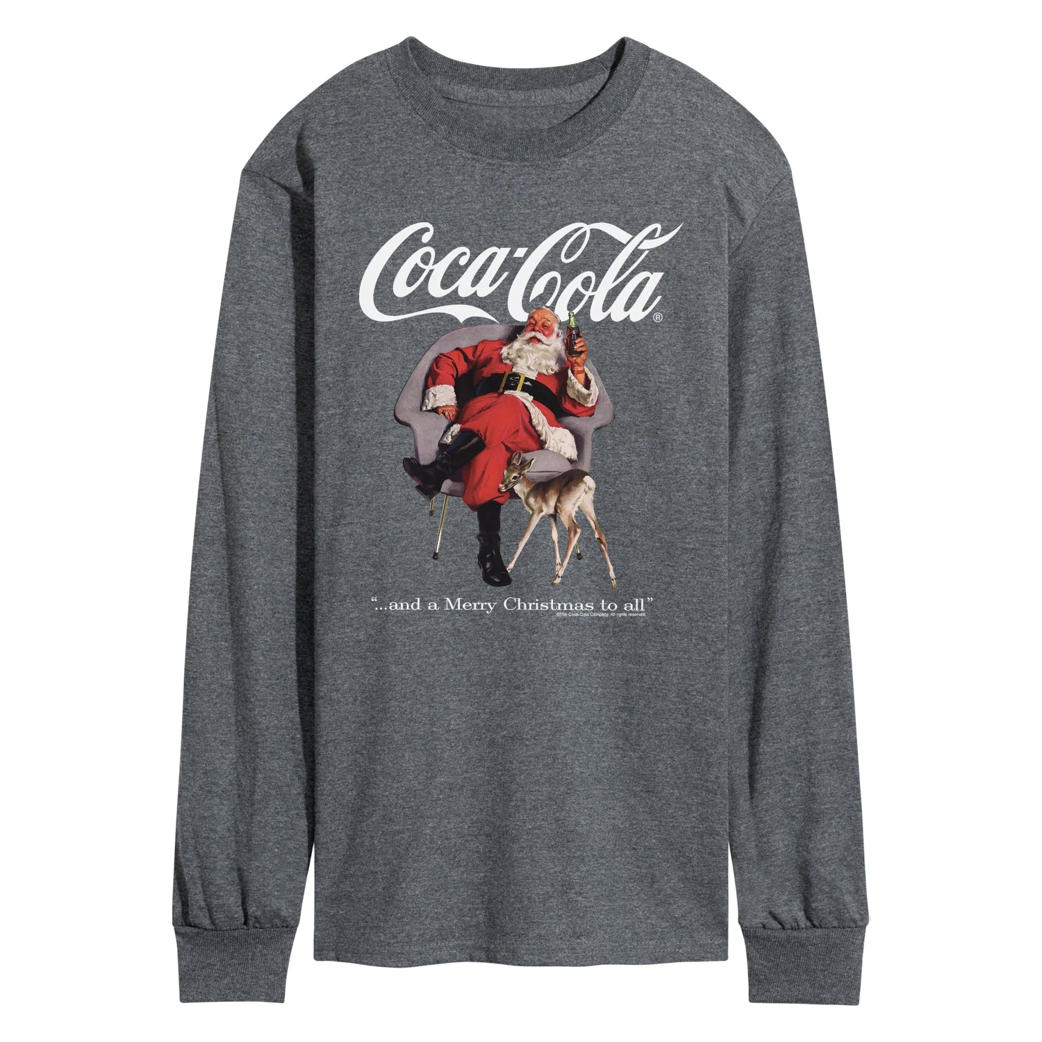 Coca-Cola - Sitting Santa - Men's Long Sleeve Graphic T-shirt