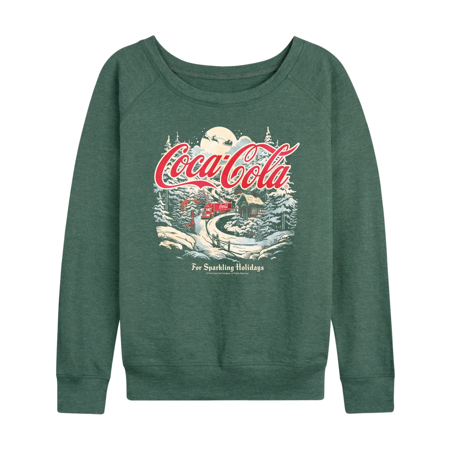 Coca-Cola - Deliver Holiday Cheer - Women's French Terry Long Sleeve Pullover - Image 3