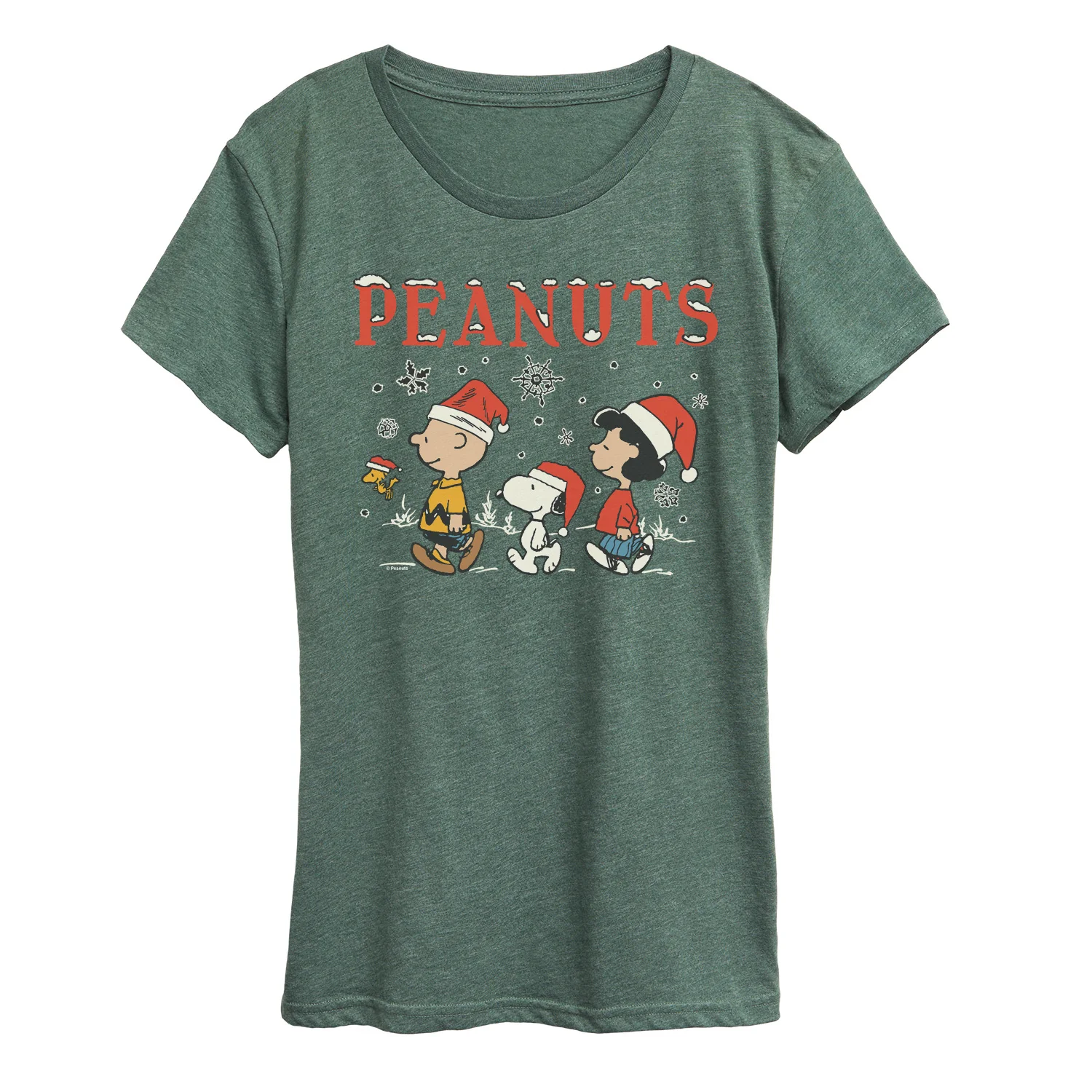 Peanuts - Snowflakes - Women's Short Sleeve Graphic T-Shirt - Image 7