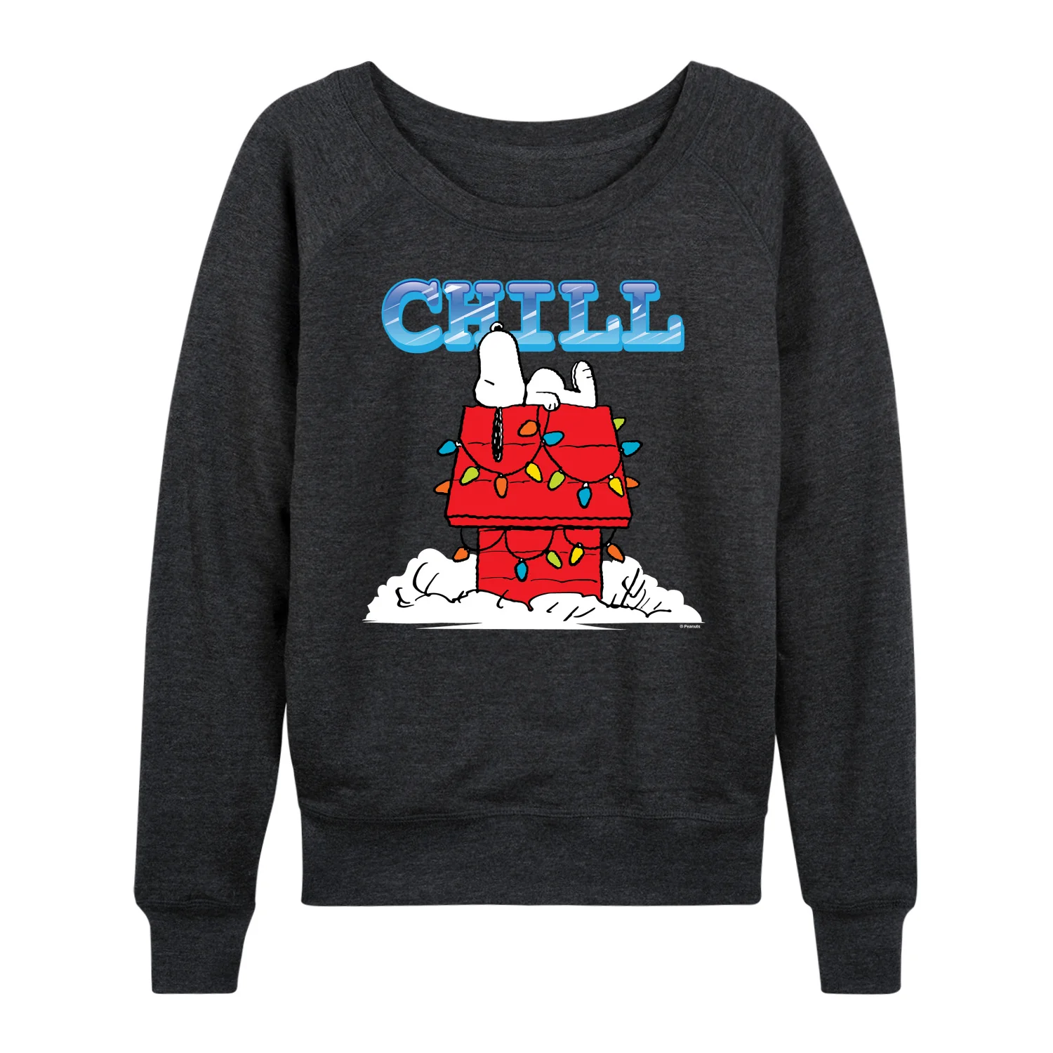 Peanuts - Snoopy Chill - Women's French Terry Long Sleeve Pullover - Image 2