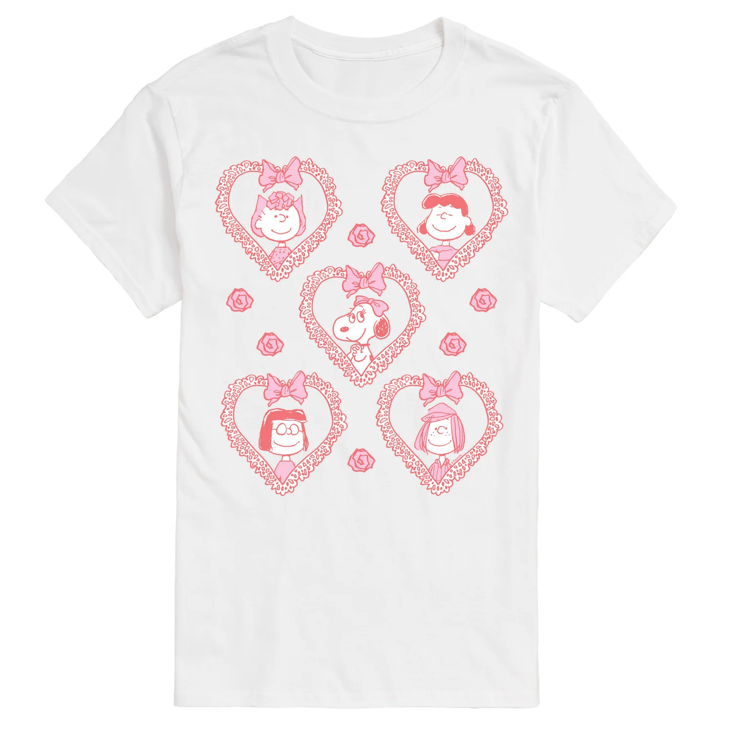 Peanuts - Coquette Hearts - Men's Short Sleeve Graphic T-Shirt - Image 2