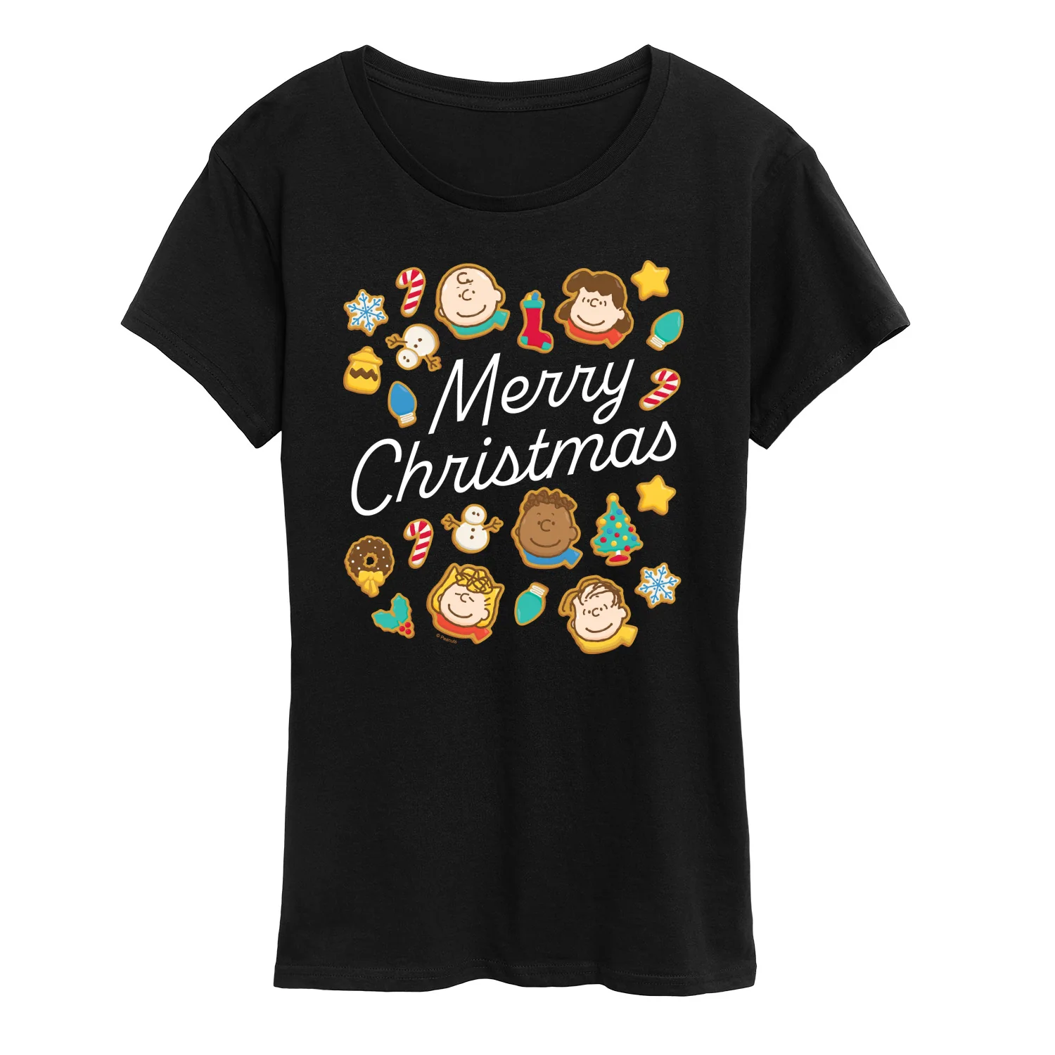 Peanuts - Merry Christmas Cookies - Women's Short Sleeve Graphic T-Shirt - Image 2