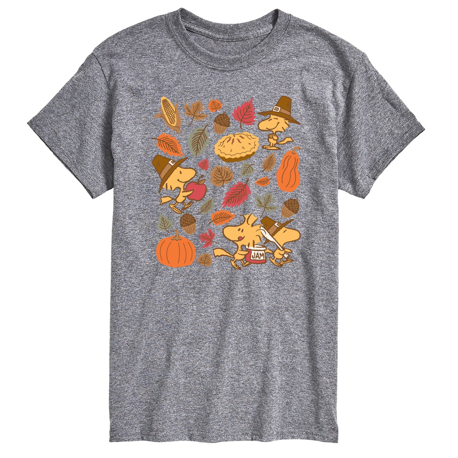Peanuts - Thanksgiving Woodstocks - Men's Short Sleeve Graphic T-Shirt - Image 2