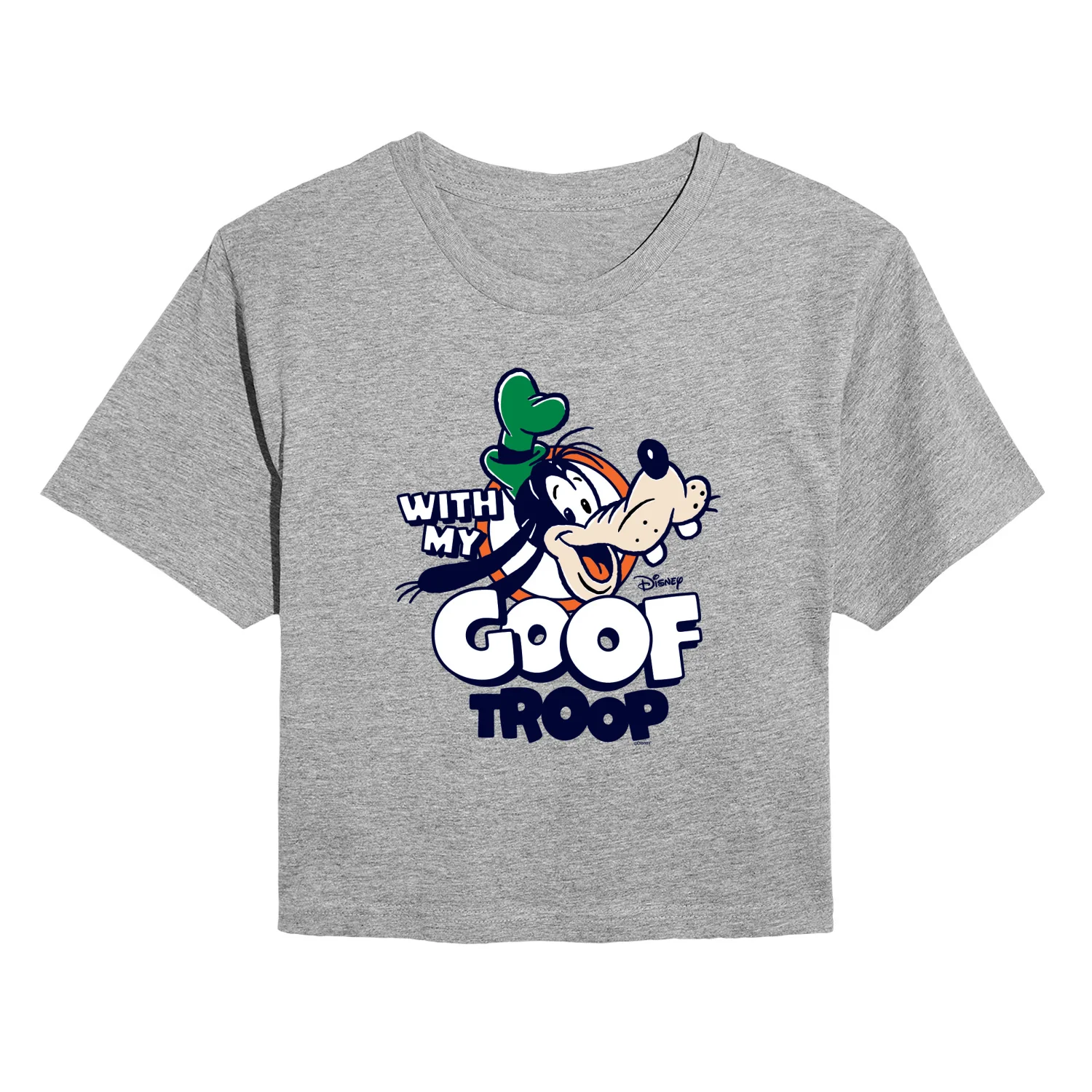 Disney - My Goof Troop - Juniors Cropped Short Sleeve Graphic T-Shirt - Image 2