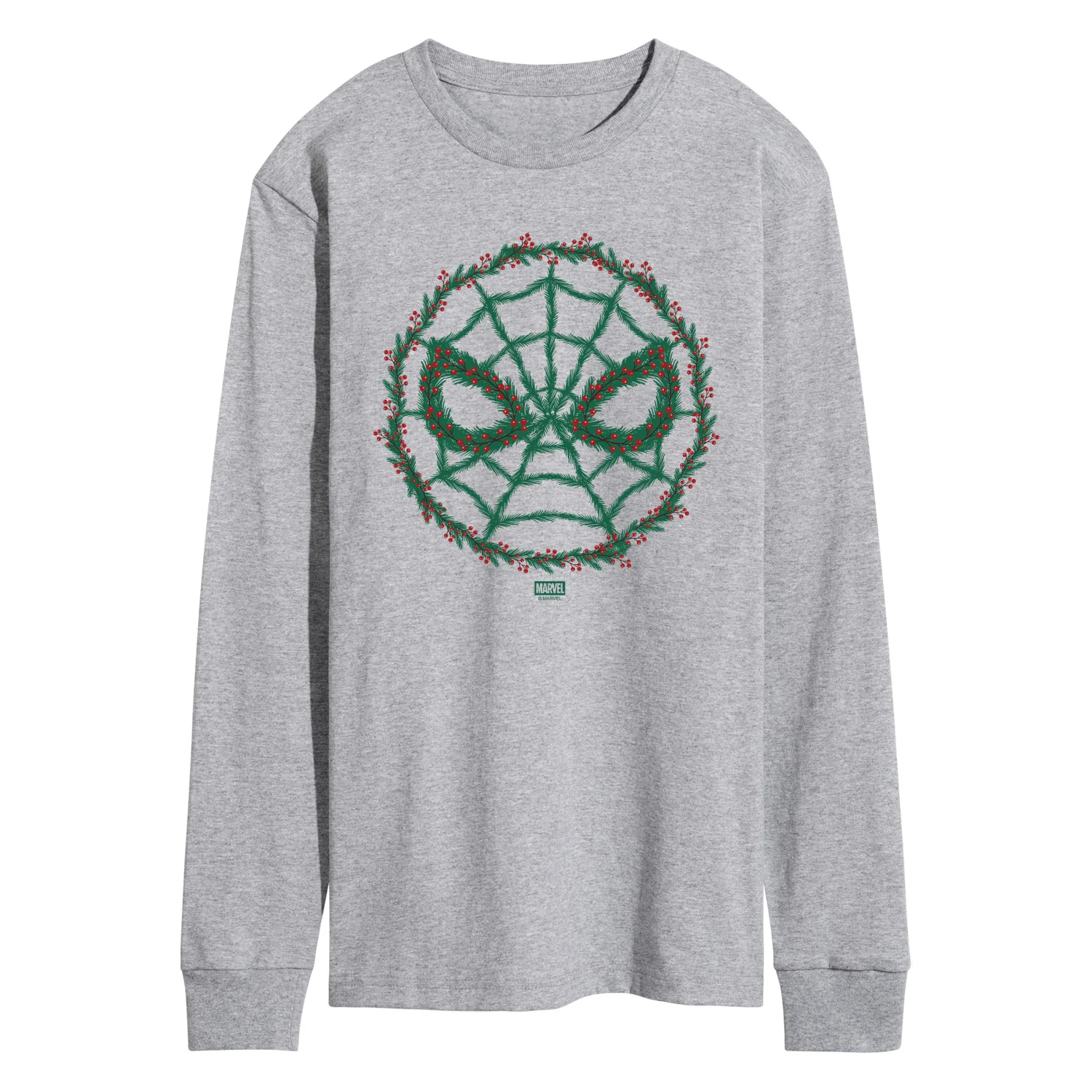 Marvel - Spider Man Wreath - Men's Long Sleeve Graphic T-Shirt
