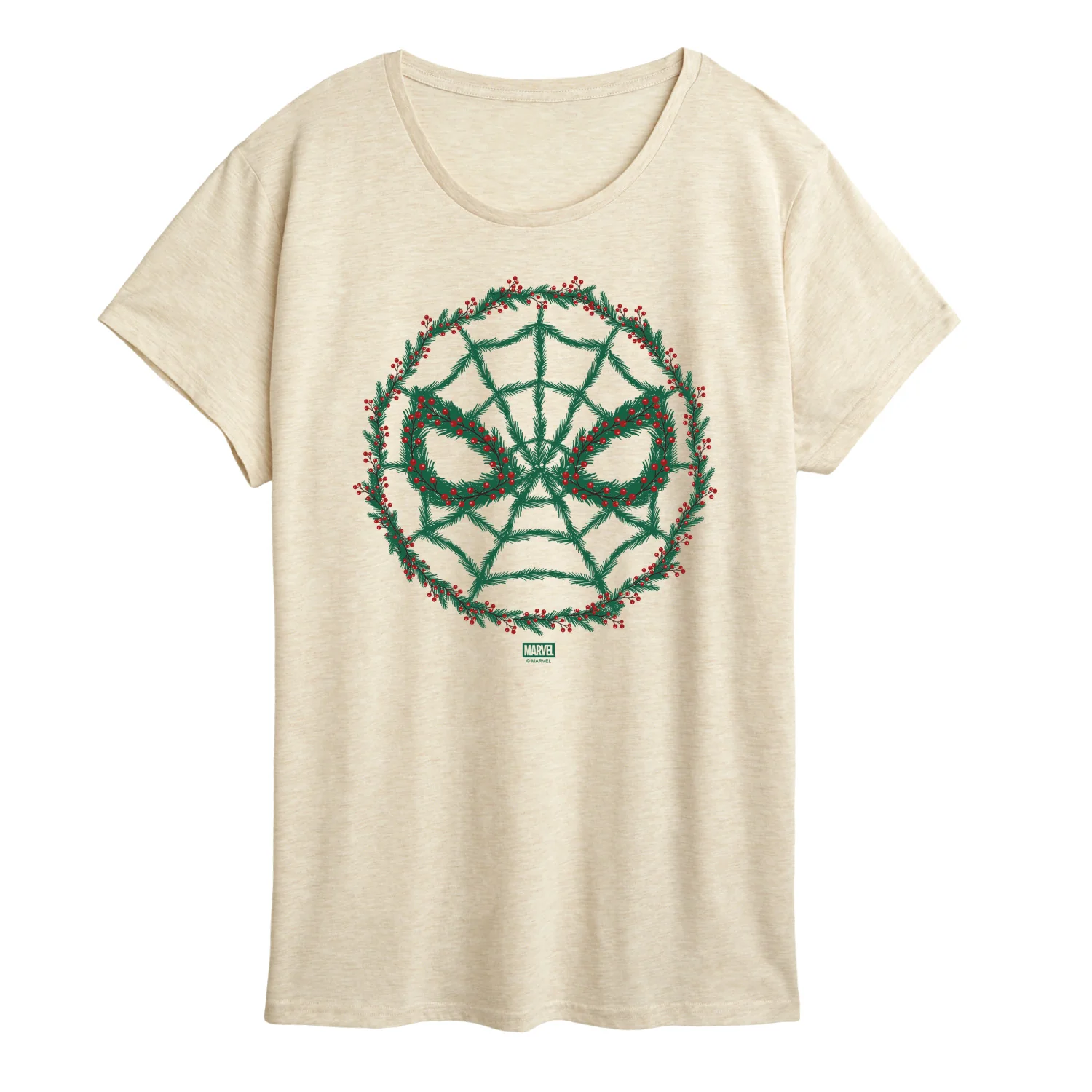 Marvel - Spider Man Wreath - Women's Short Sleeve Graphic T-Shirt - Image 2