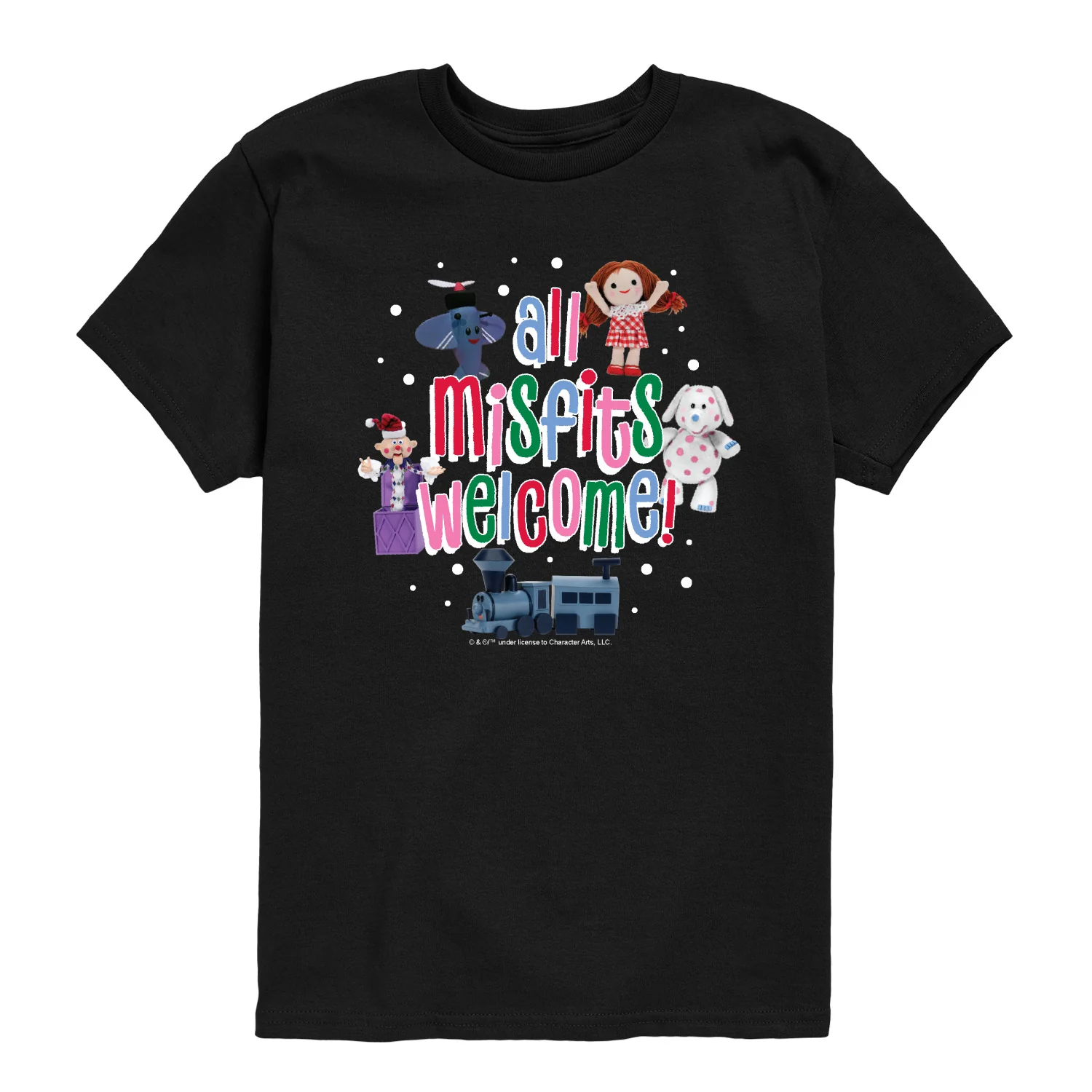Rudolph - All Misfits Welcome - Youth Short Sleeve Graphic T-Shirt