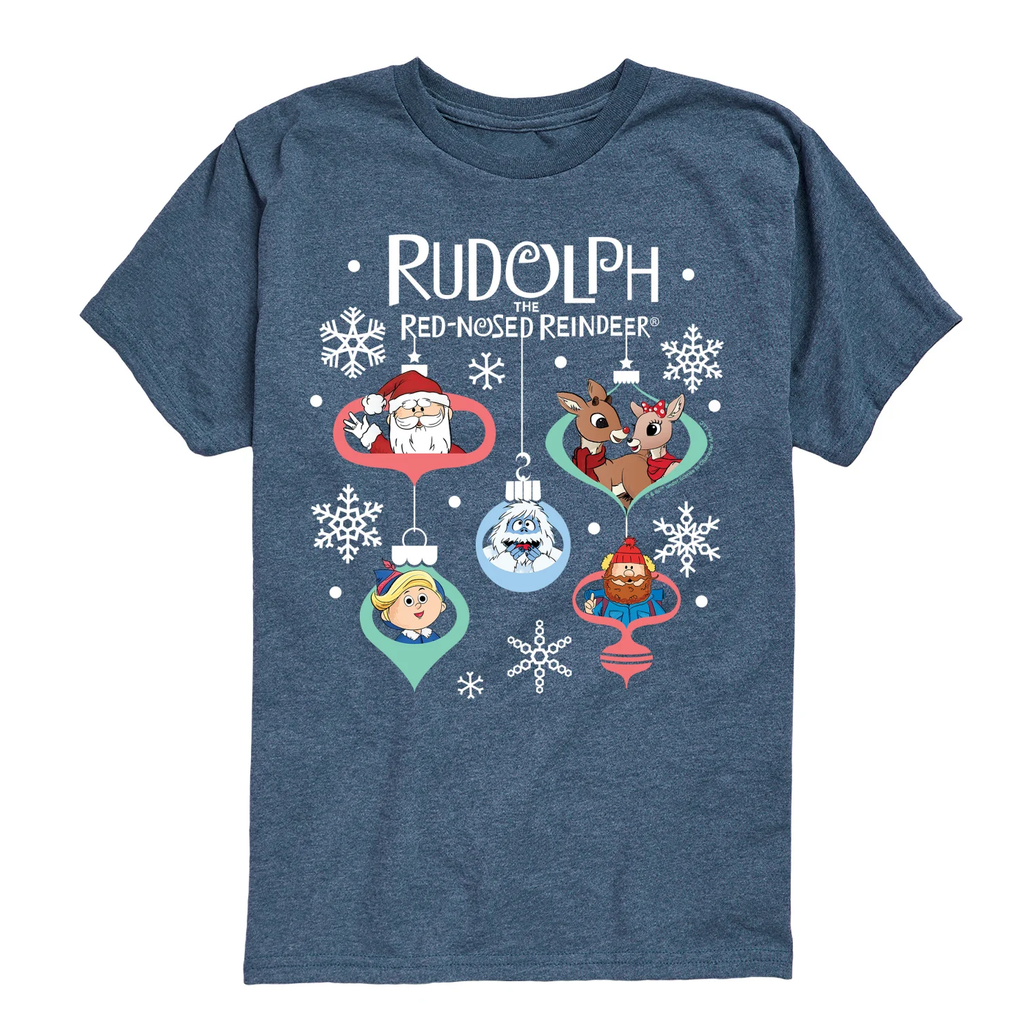 Rudolph - Rudolph Ornaments - Youth Short Sleeve Graphic T-Shirt - Image 3
