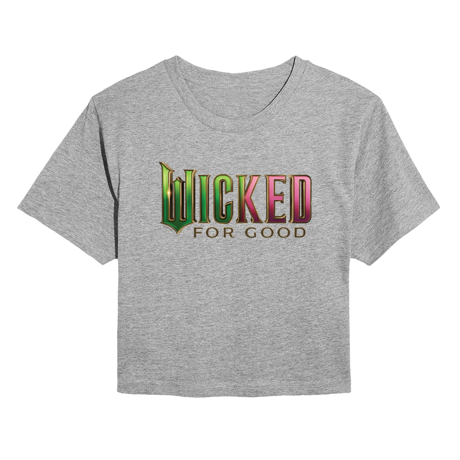 Wicked: Part 2 -  For Good Logo - Juniors Cropped Short Sleeve Graphic T-Shirt - Image 2