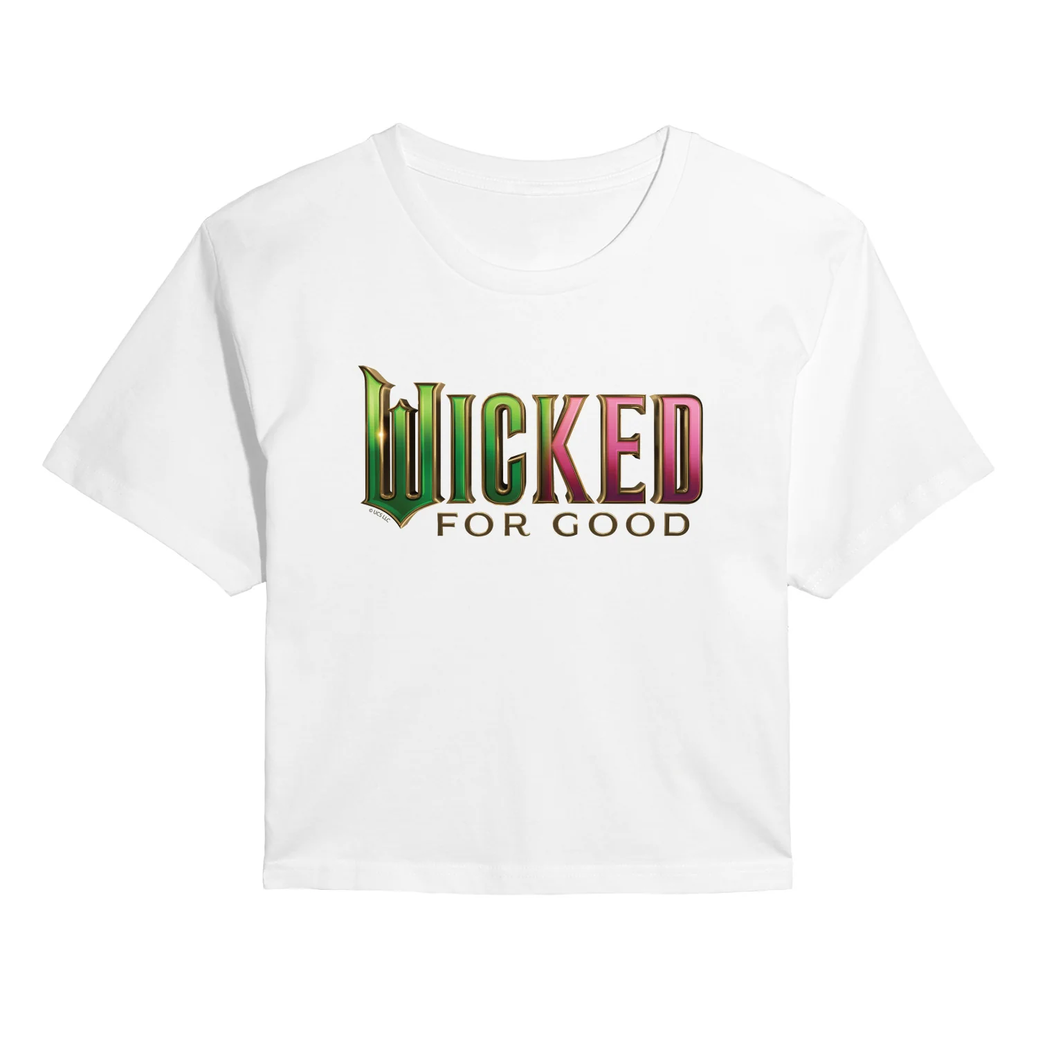 Wicked: Part 2 -  For Good Logo - Juniors Cropped Short Sleeve Graphic T-Shirt - Image 3