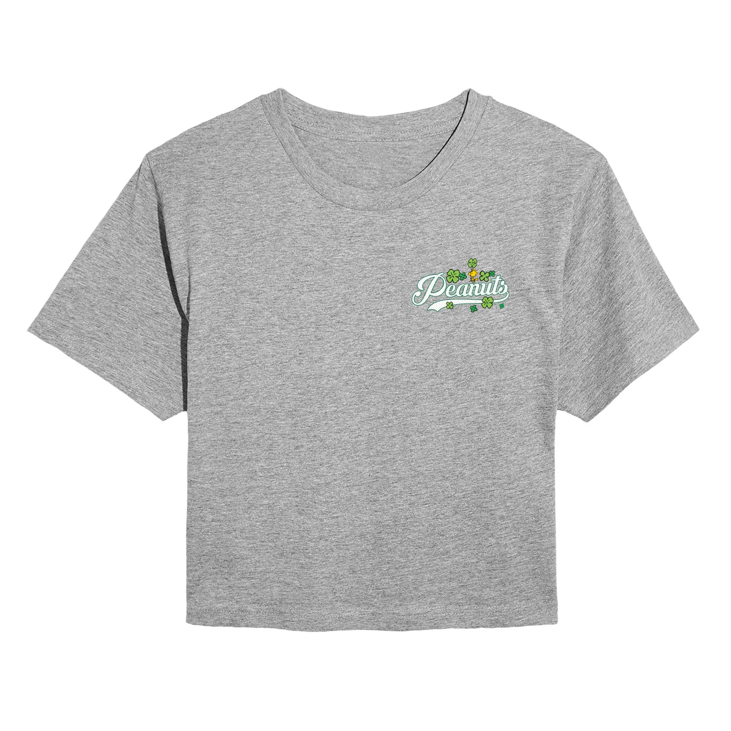 Peanuts - Lucky Jersey - Juniors Cropped Graphic T-Shirt