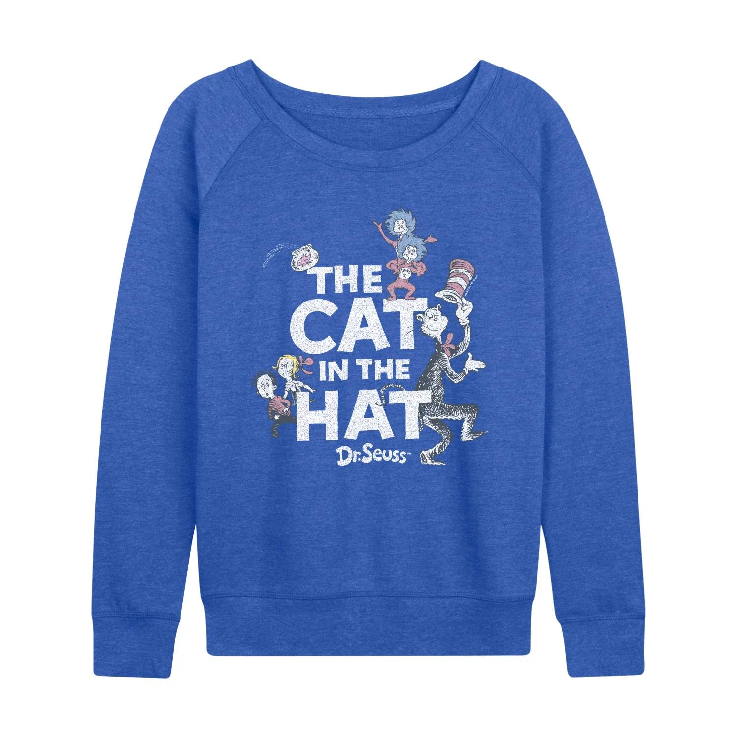 The Cat in the Hat - Cat & Friends Tonal - Women's French Terry Long Sleeve Pullover