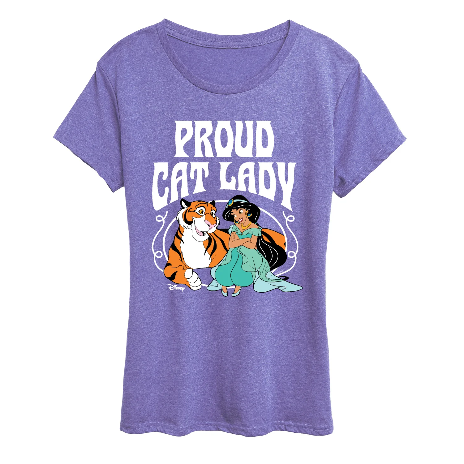 Disney - Proud Cat Lady Jasmine - Women's Short Sleeve Graphic T-Shirt - Image 2