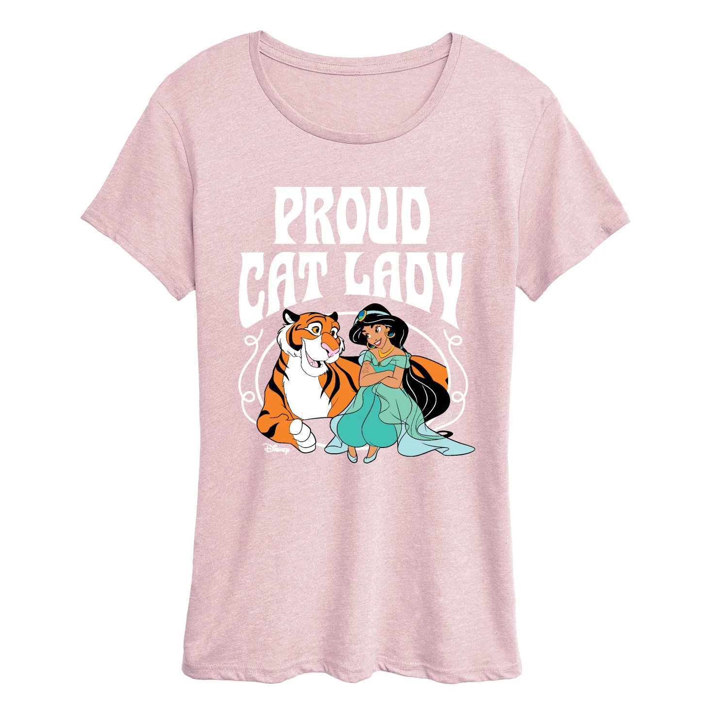 Disney - Proud Cat Lady Jasmine - Women's Short Sleeve Graphic T-Shirt - Image 3