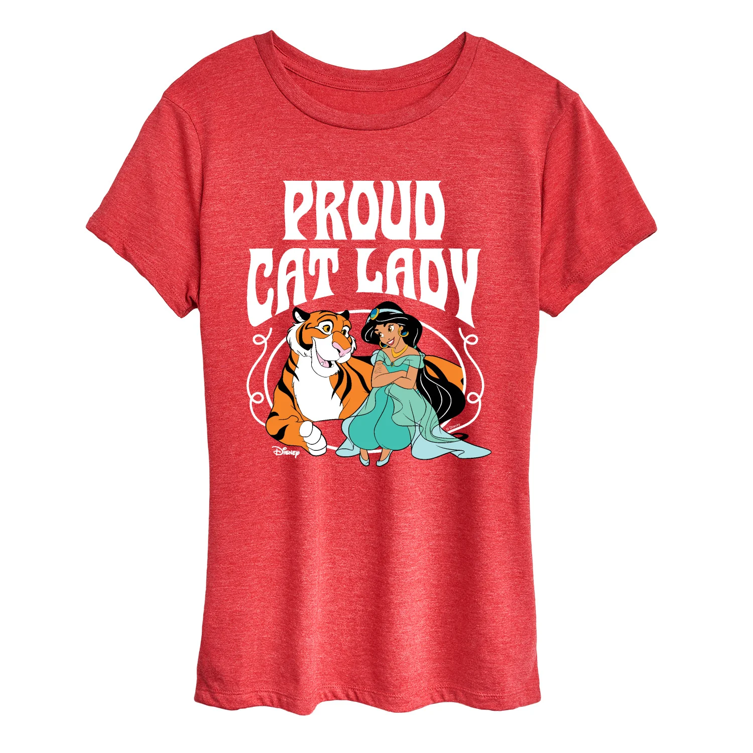 Disney - Proud Cat Lady Jasmine - Women's Short Sleeve Graphic T-Shirt - Image 4
