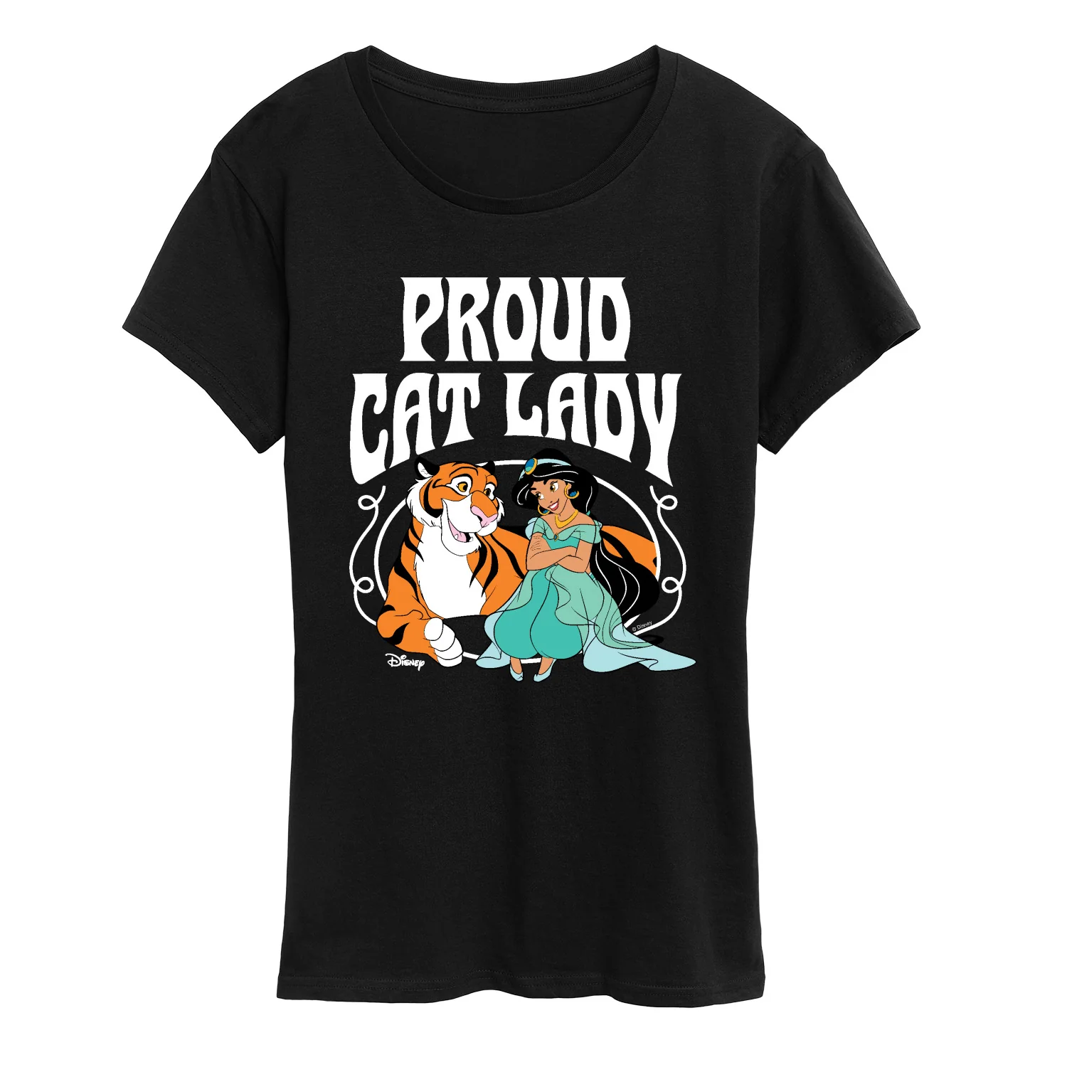 Disney - Proud Cat Lady Jasmine - Women's Short Sleeve Graphic T-Shirt - Image 5