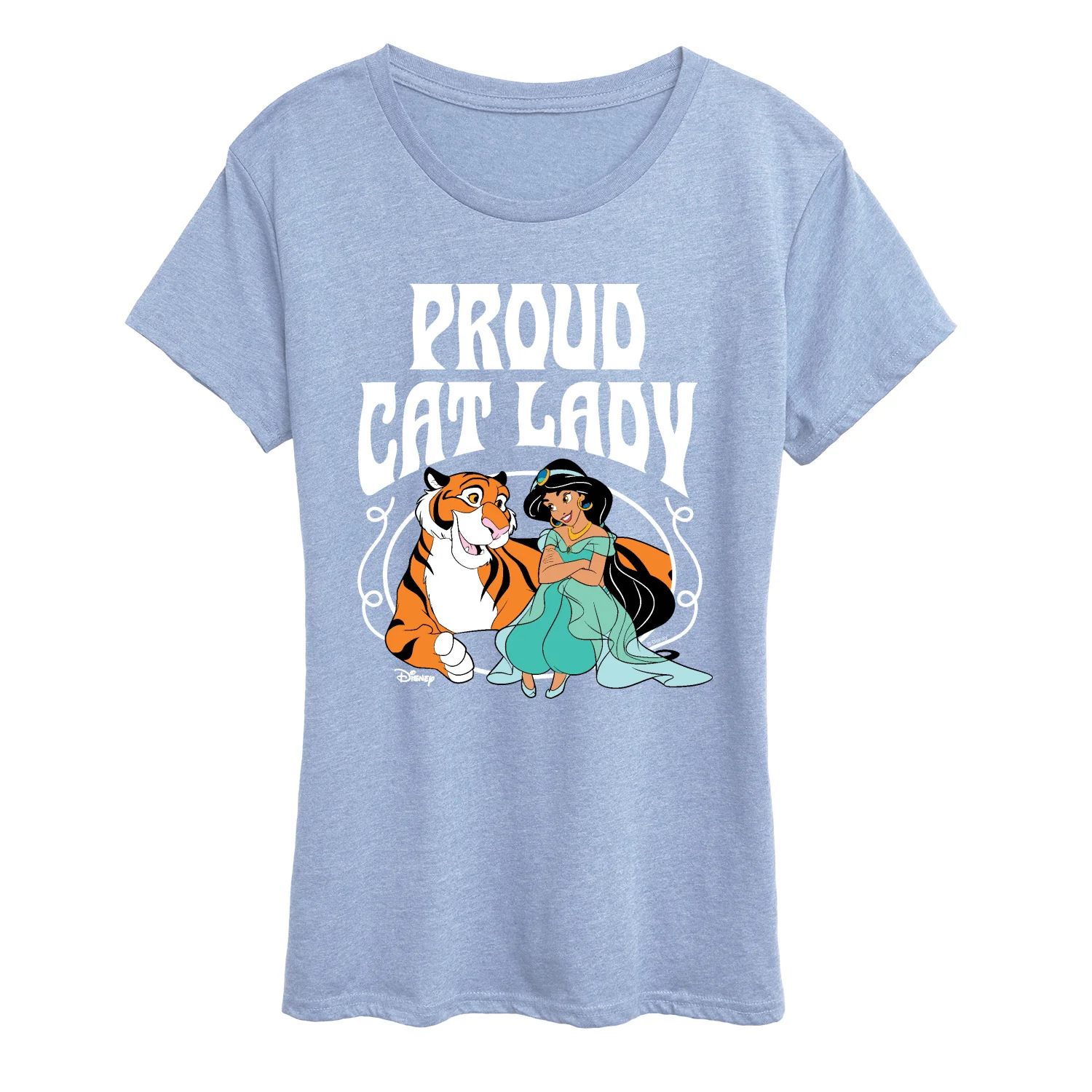 Disney - Proud Cat Lady Jasmine - Women's Short Sleeve Graphic T-Shirt - Image 6