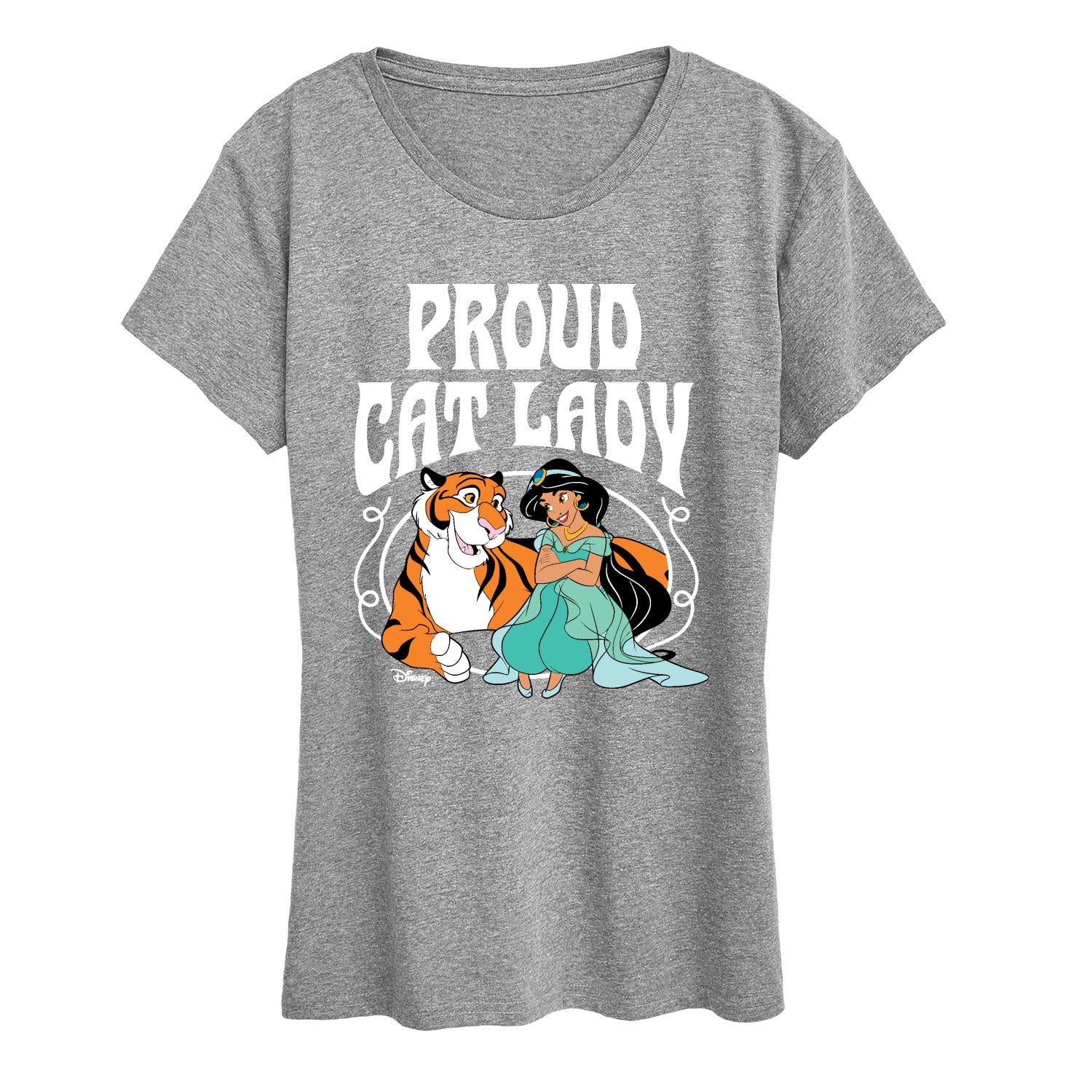Disney - Proud Cat Lady Jasmine - Women's Short Sleeve Graphic T-Shirt - Image 7