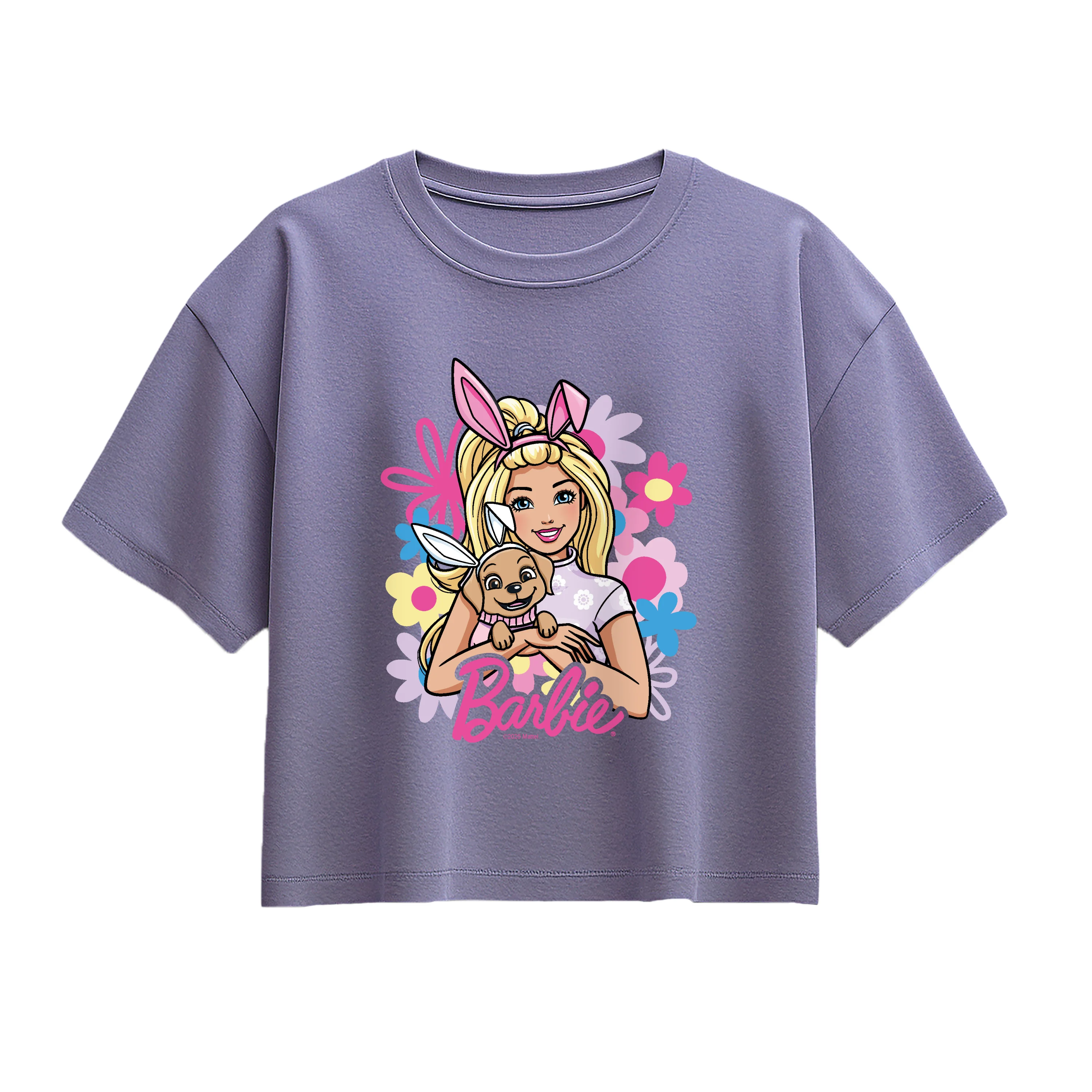 Barbie - Bunny Ears - Youth Girls Boxy T-Shirt - Image 3