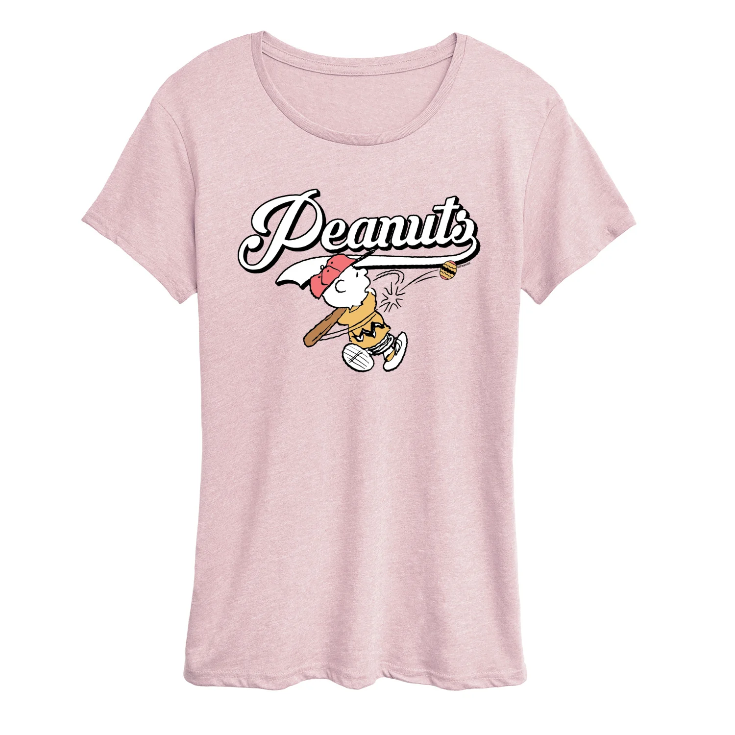 Peanuts - Easter Egg Baseball - Women's Short Sleeve Graphic T-Shirt - Image 2