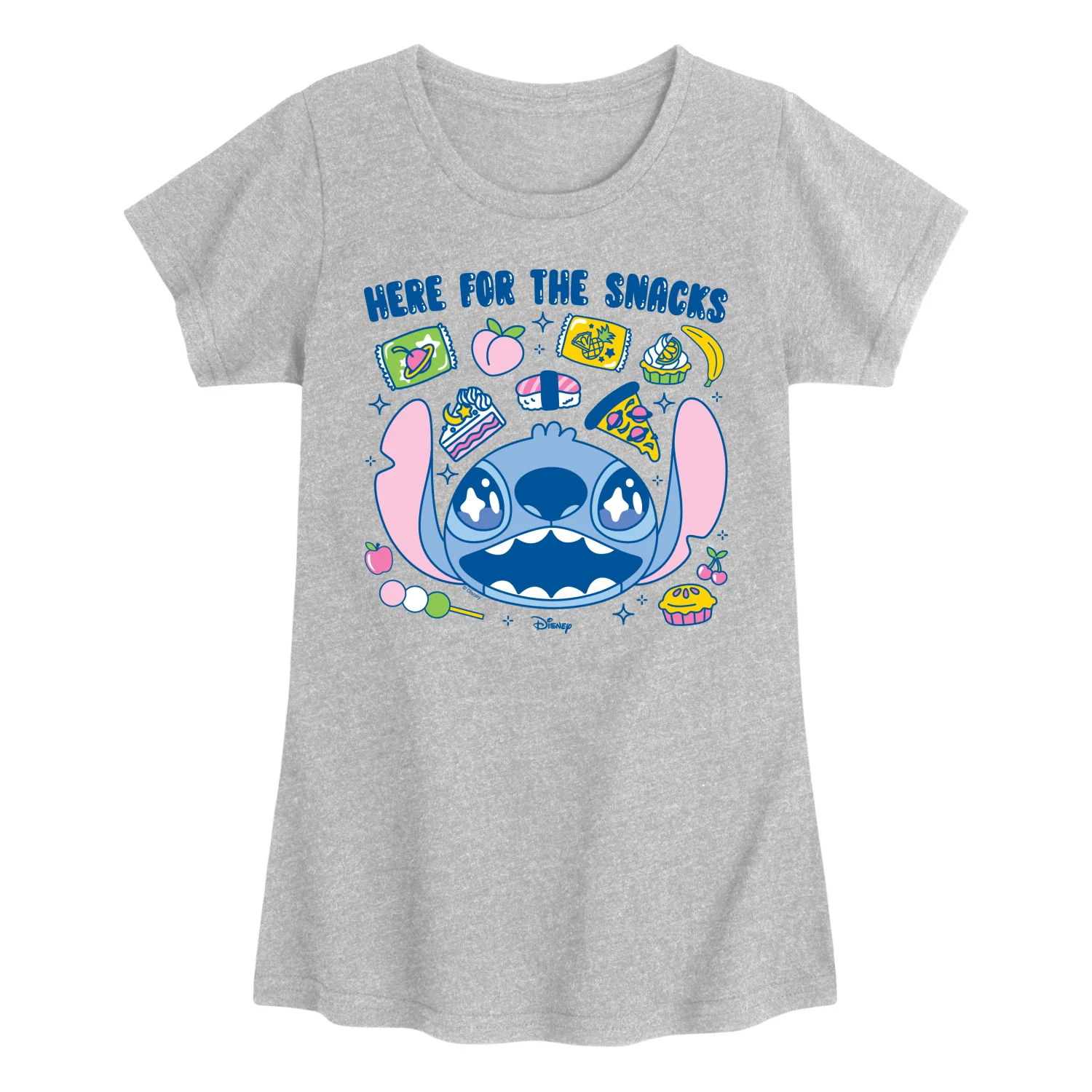 Lilo & Stitch - Here for the Food - Youth Girls Fitted Short Sleeve T-Shirt - Image 4