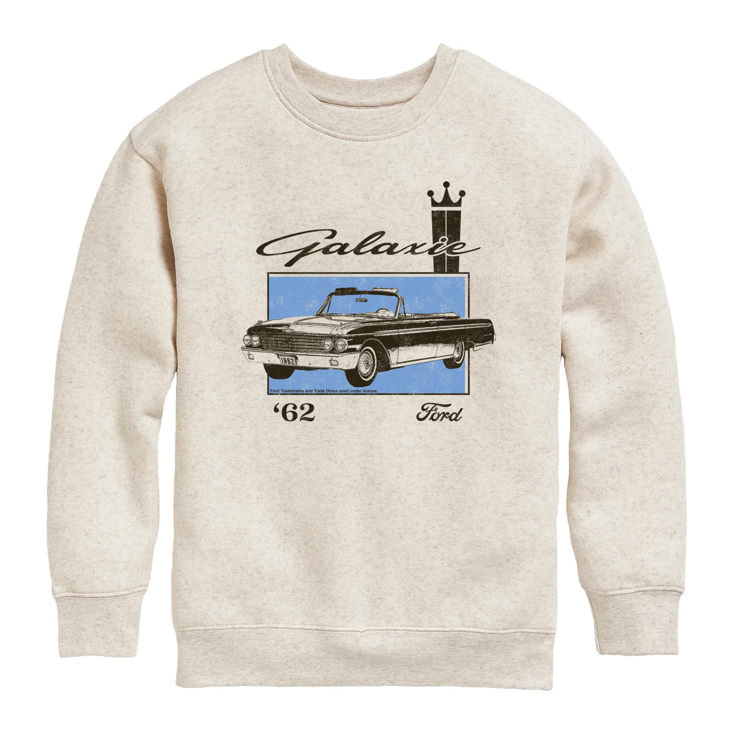 Ford - 1962 Ford Galaxie - Youth Crew Fleece Sweatshirt - Image 2
