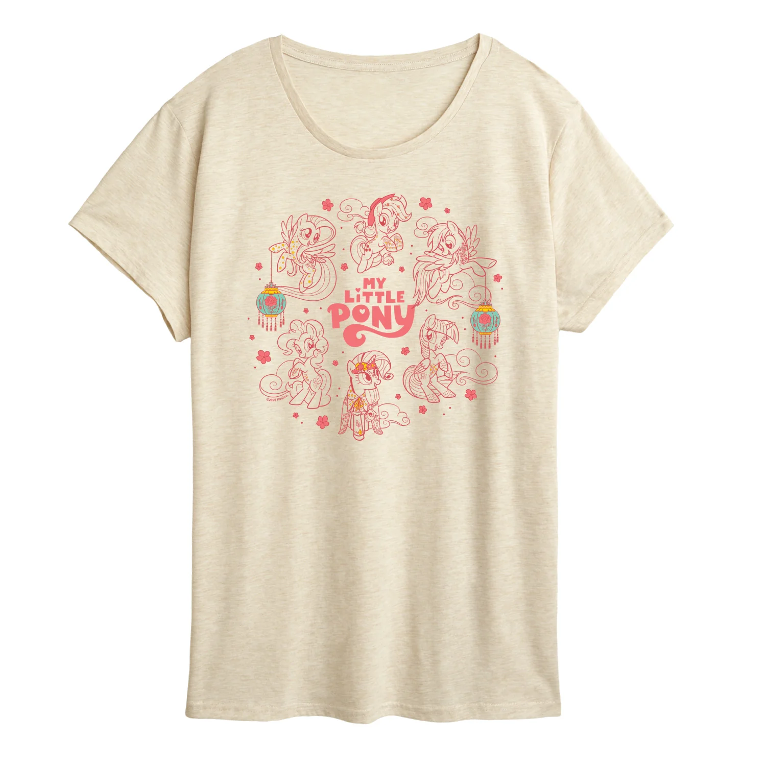 My Little Pony - Lunar New Year Pink Ponies - Women's Short Sleeve Graphic T-Shirt - Image 3