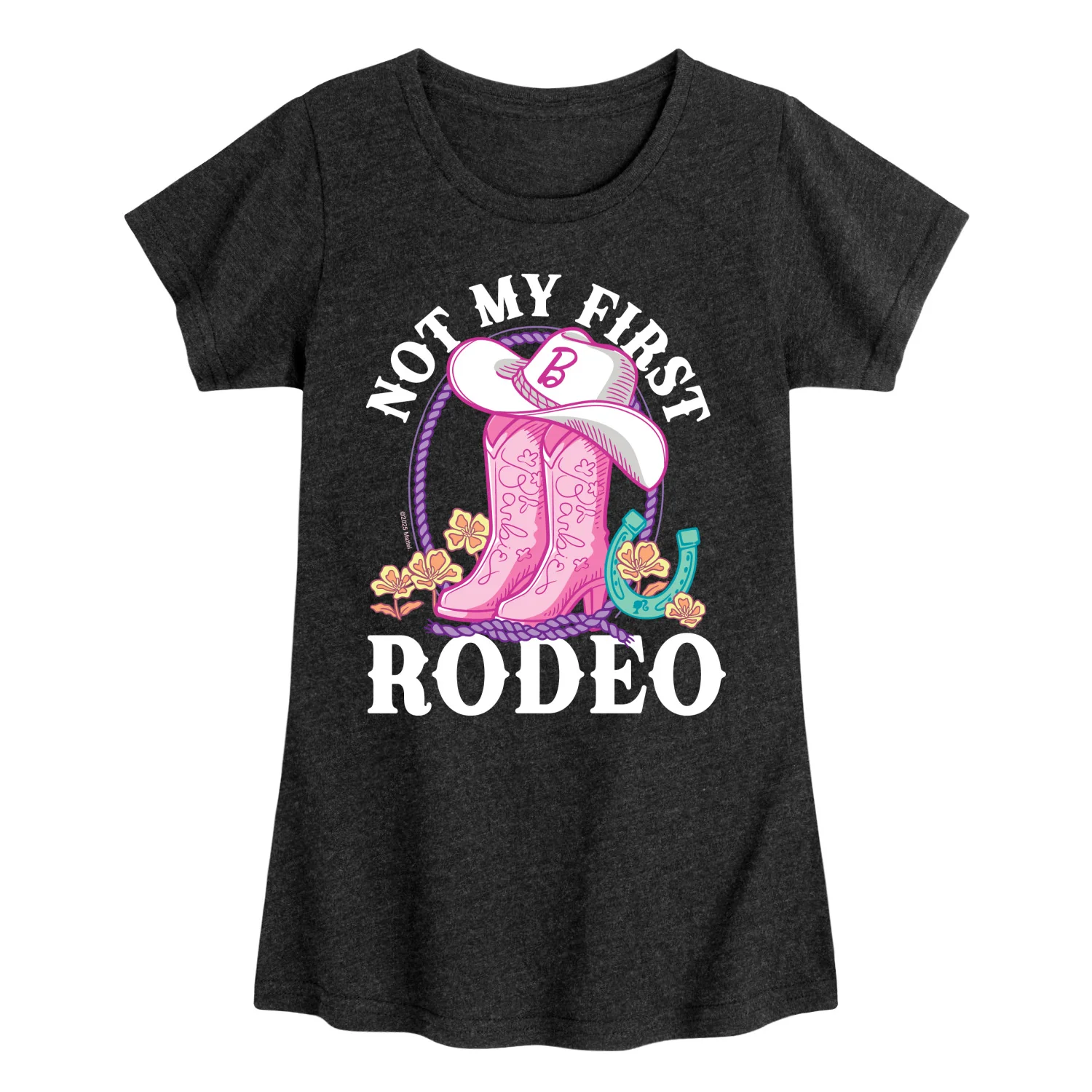 Barbie - Not My First Rodeo Barbie - Youth Girls Short Sleeve T-Shirt - Image 7