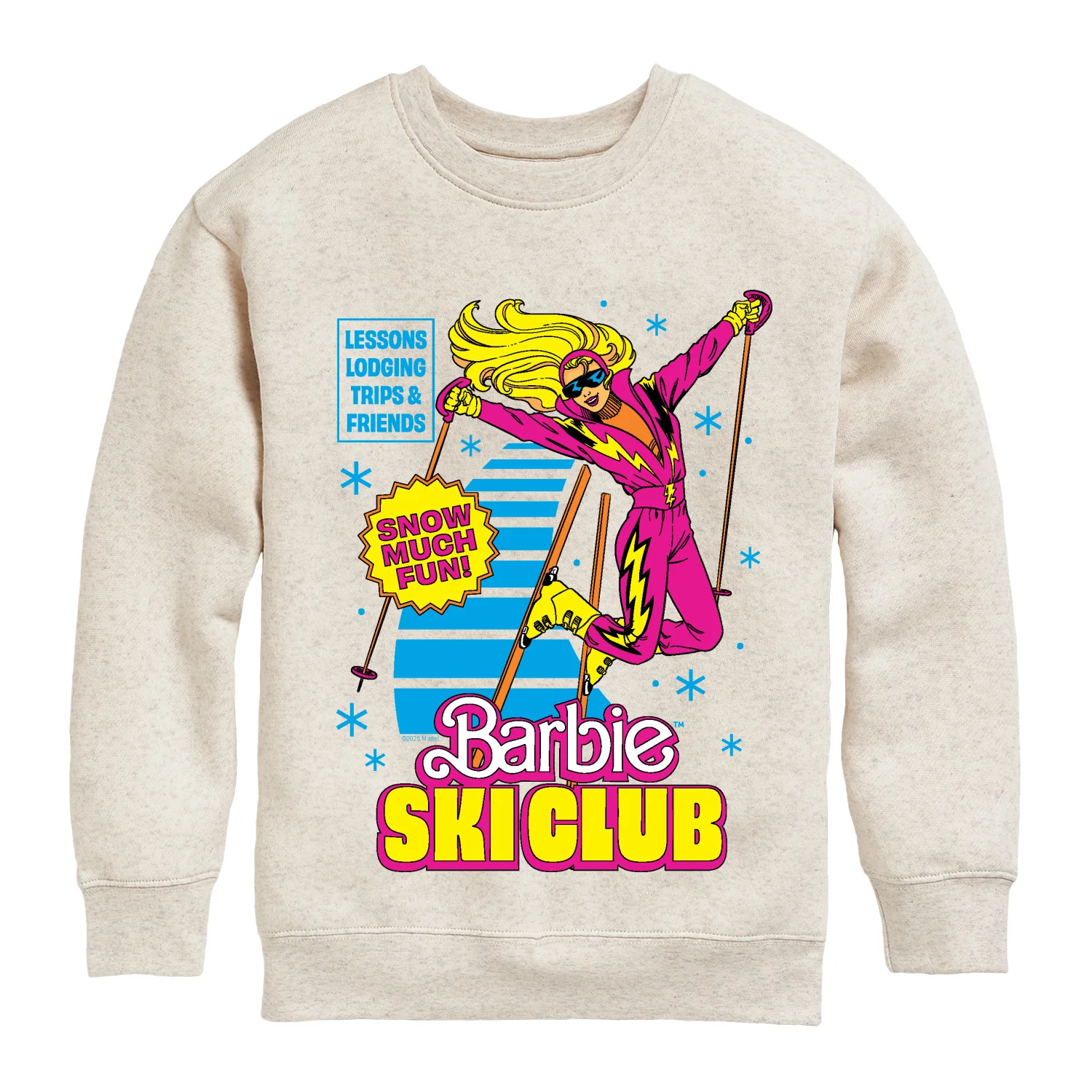 Barbie - Ski Club - Youth Boys Crew Fleece Sweatshirt