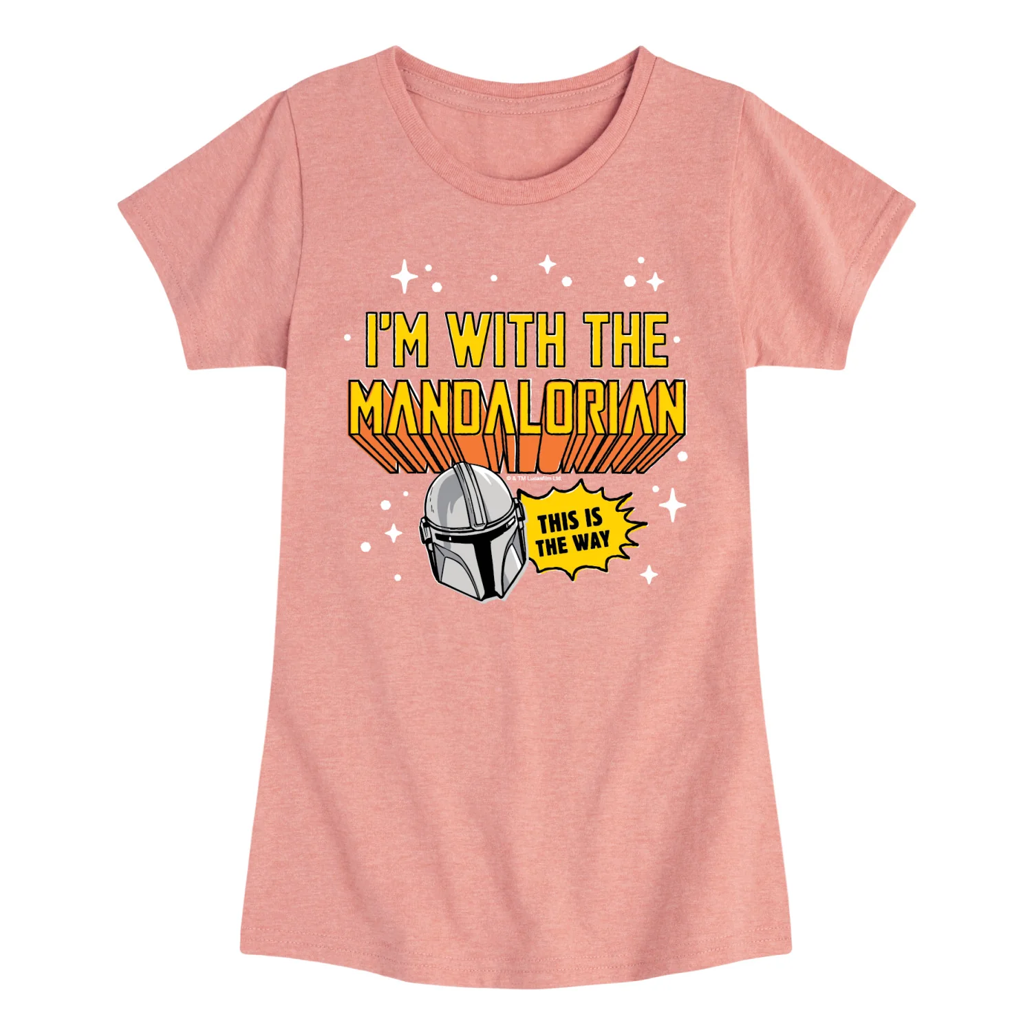 The Mandalorian - Im With Mando - Youth Girls Short Sleeve T-Shirt