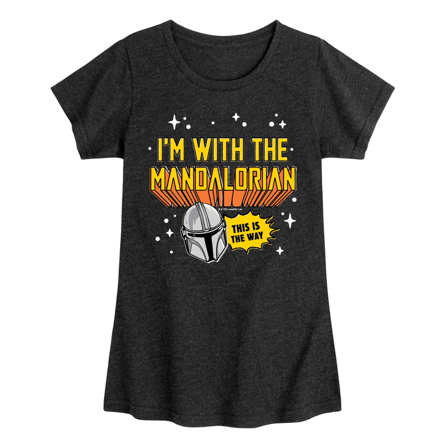 The Mandalorian - Im With Mando - Youth Girls Short Sleeve T-Shirt - Image 2